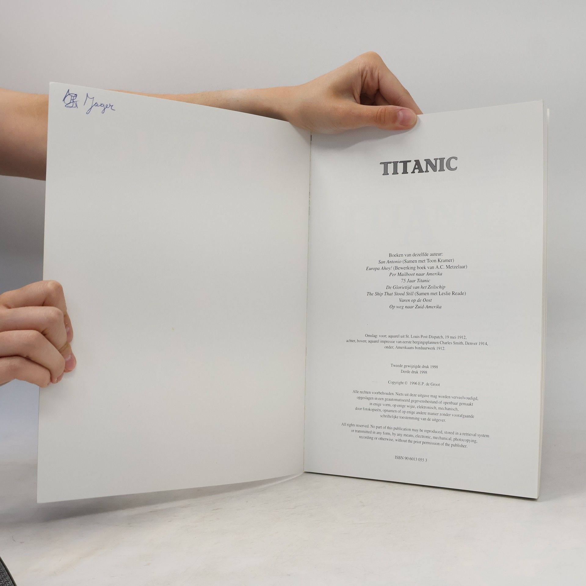 Edward P. de Groot Titanic