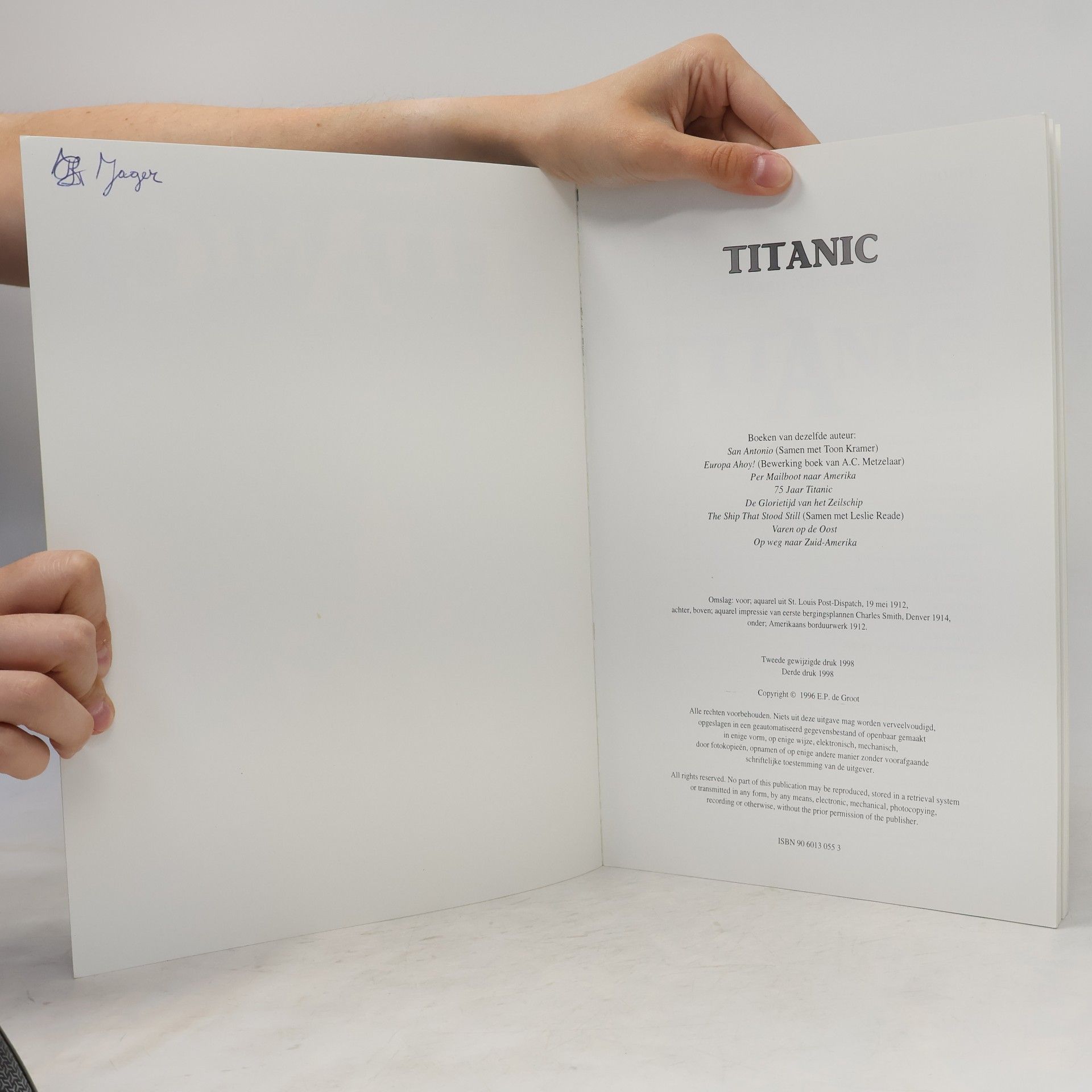 Edward P. de Groot Titanic