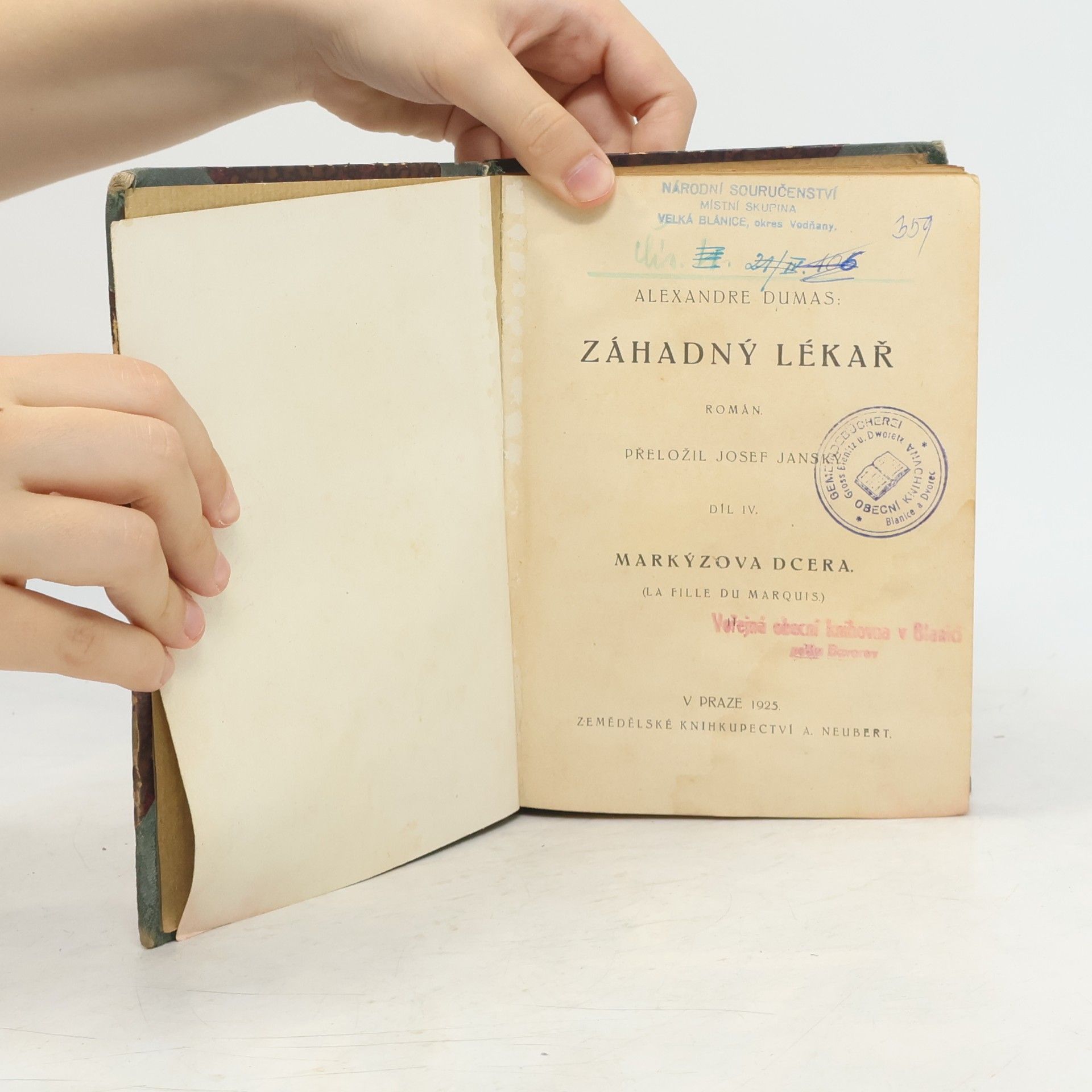 Alexandre Dumas starší Záhadný lékař IV.