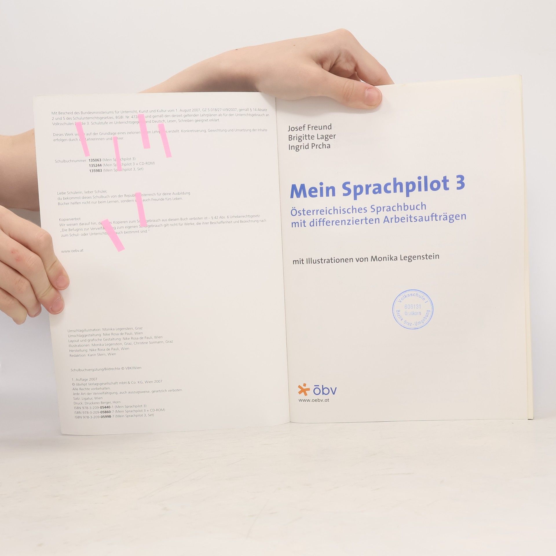 Josef Freund Mein Sprachpilot 3. Österreichisches Sprachbuch, Schülerbuch mit CD-ROM