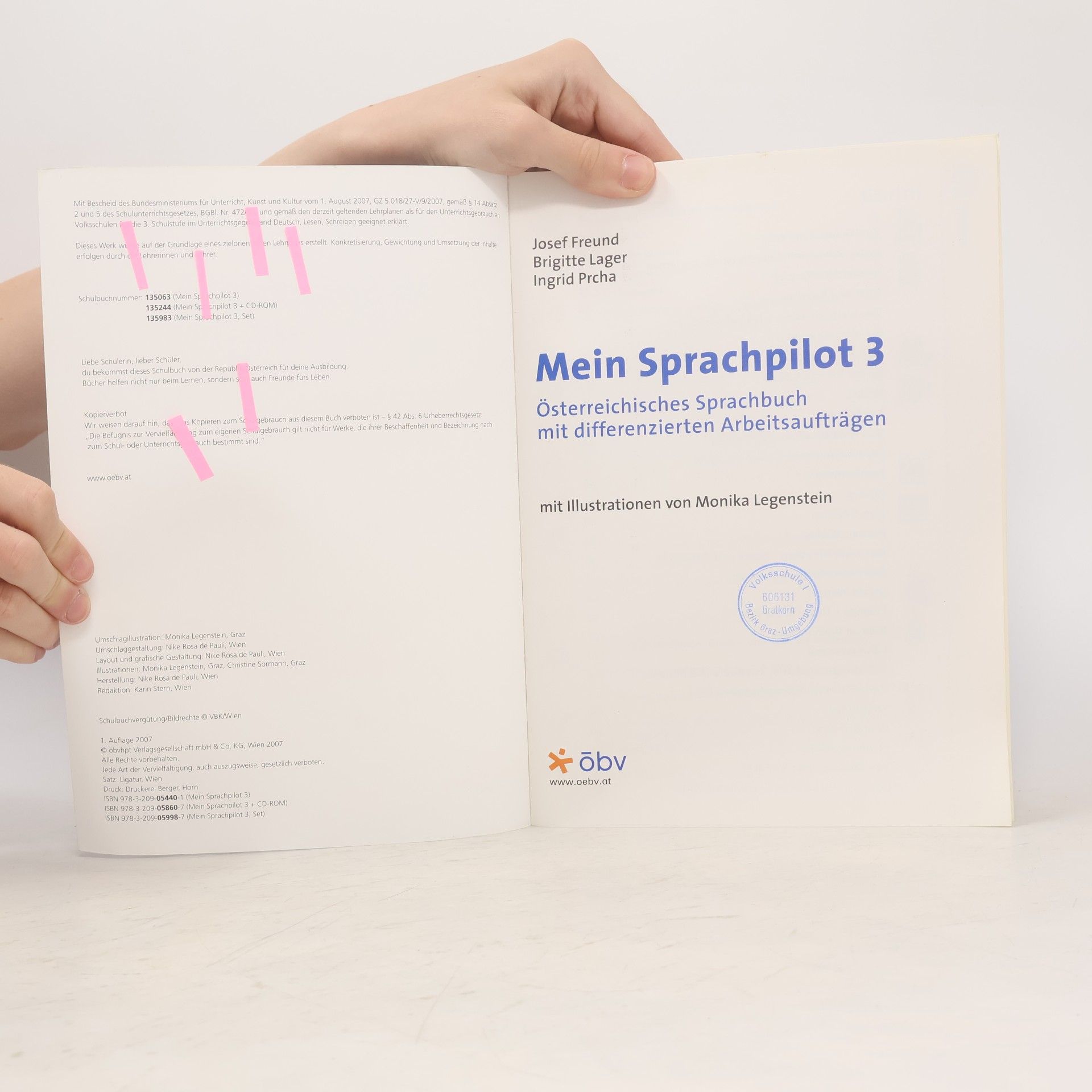 Josef Freund Mein Sprachpilot 3. Österreichisches Sprachbuch, Schülerbuch mit CD-ROM