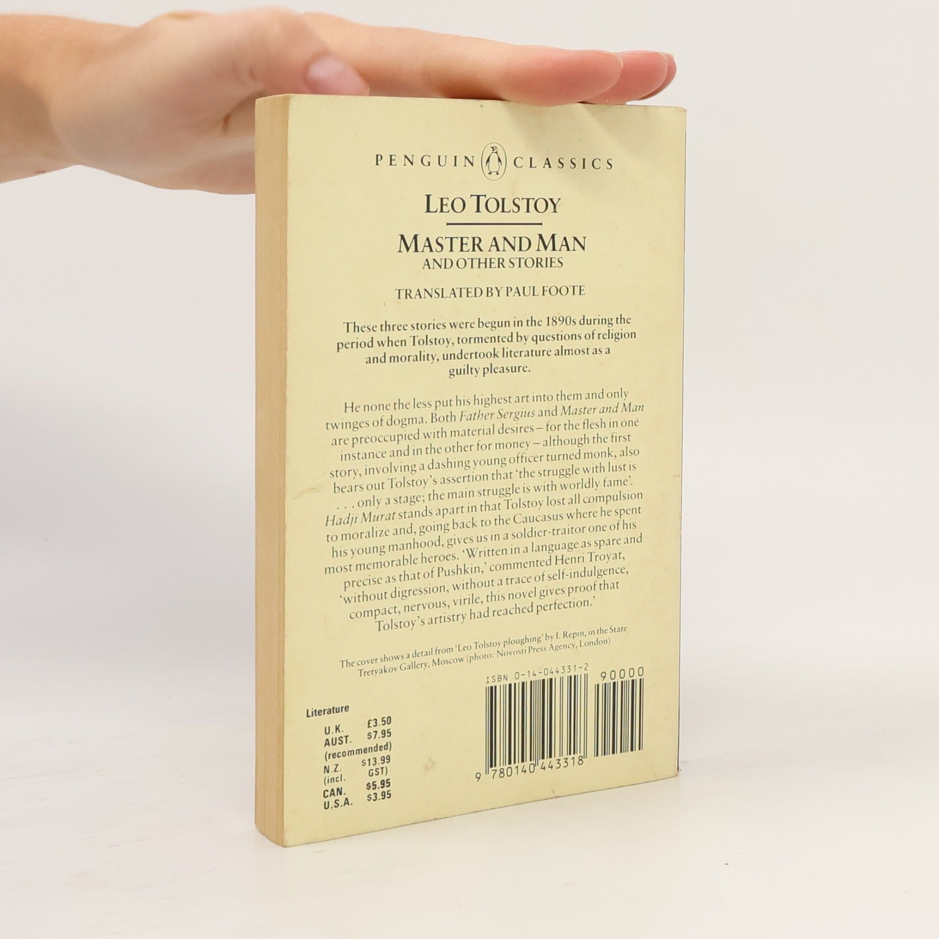 Lev Nikolajevitsj Tolstoj Penguin Classics: Master and Man and Other Stories
