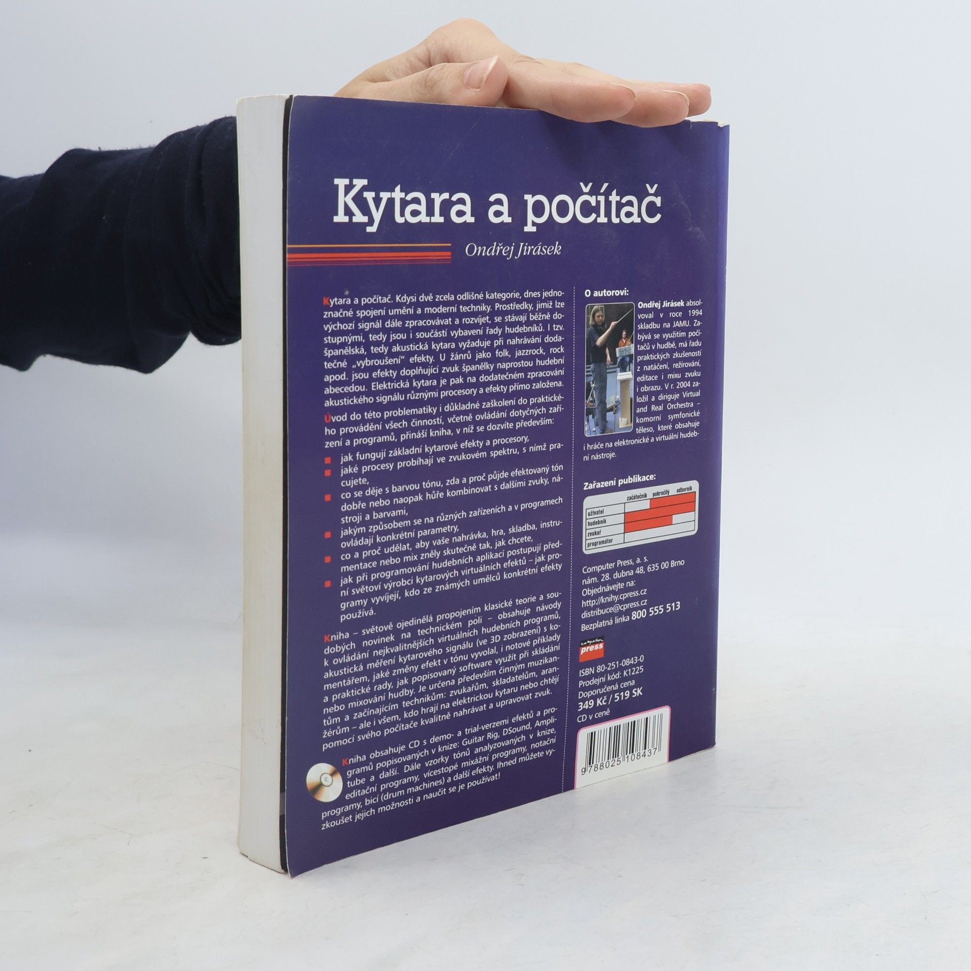 Ondřej Jirásek Kytara a počítač. Využíváme efekty a hudební programy při hraní, aranžování a skládání