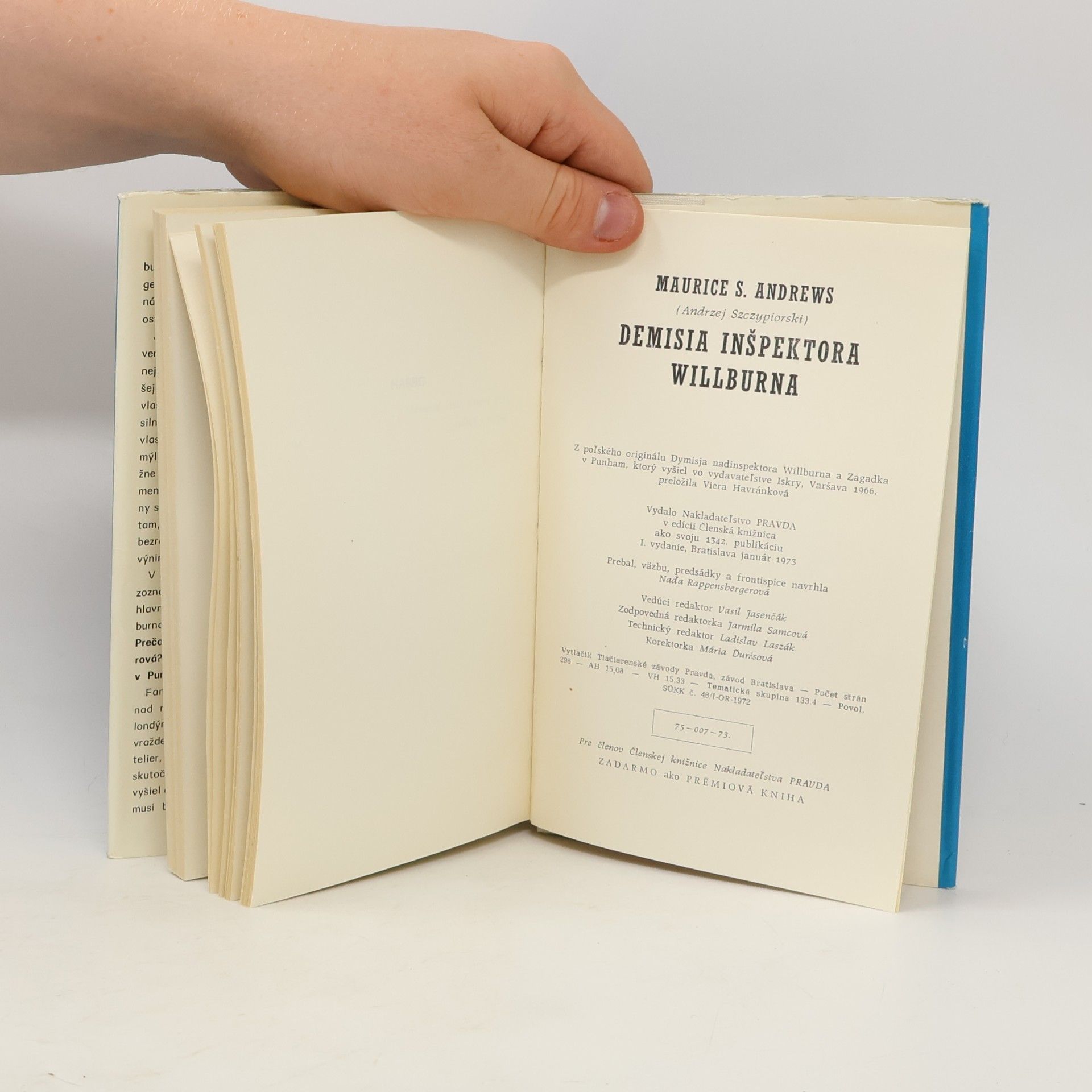 Maurice S. Andrews Demisia inšpektora Willburna