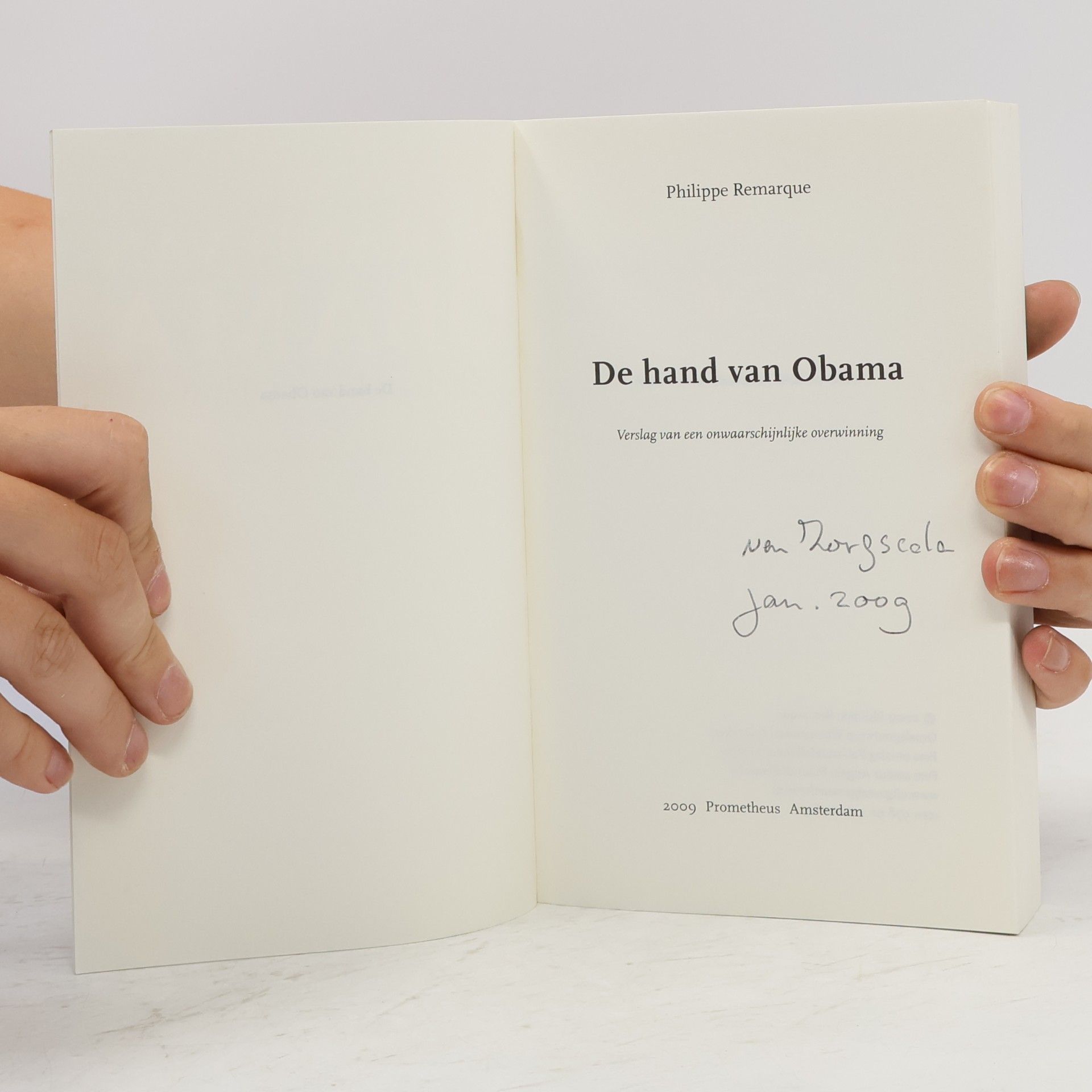 Philippe Remarque De hand van Obama