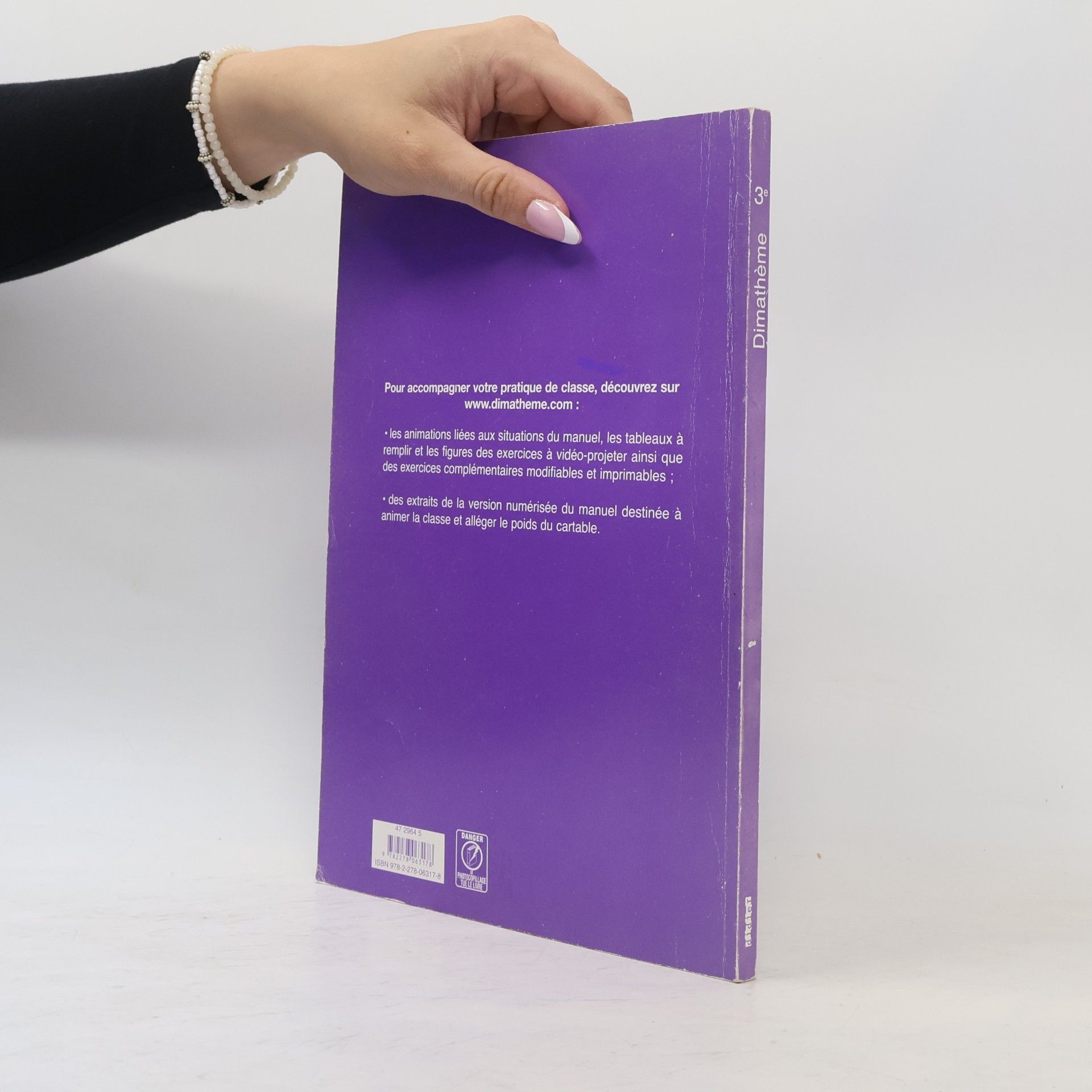 Xavier Andrieu Dimathème 3e (éd.2008) livre du professeur - version papier
