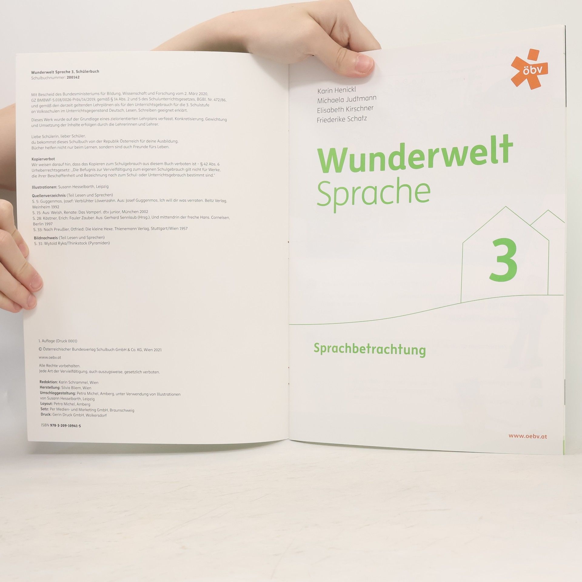 Karin Henickl Wunderwelt Sprache 3, Schülerbuch