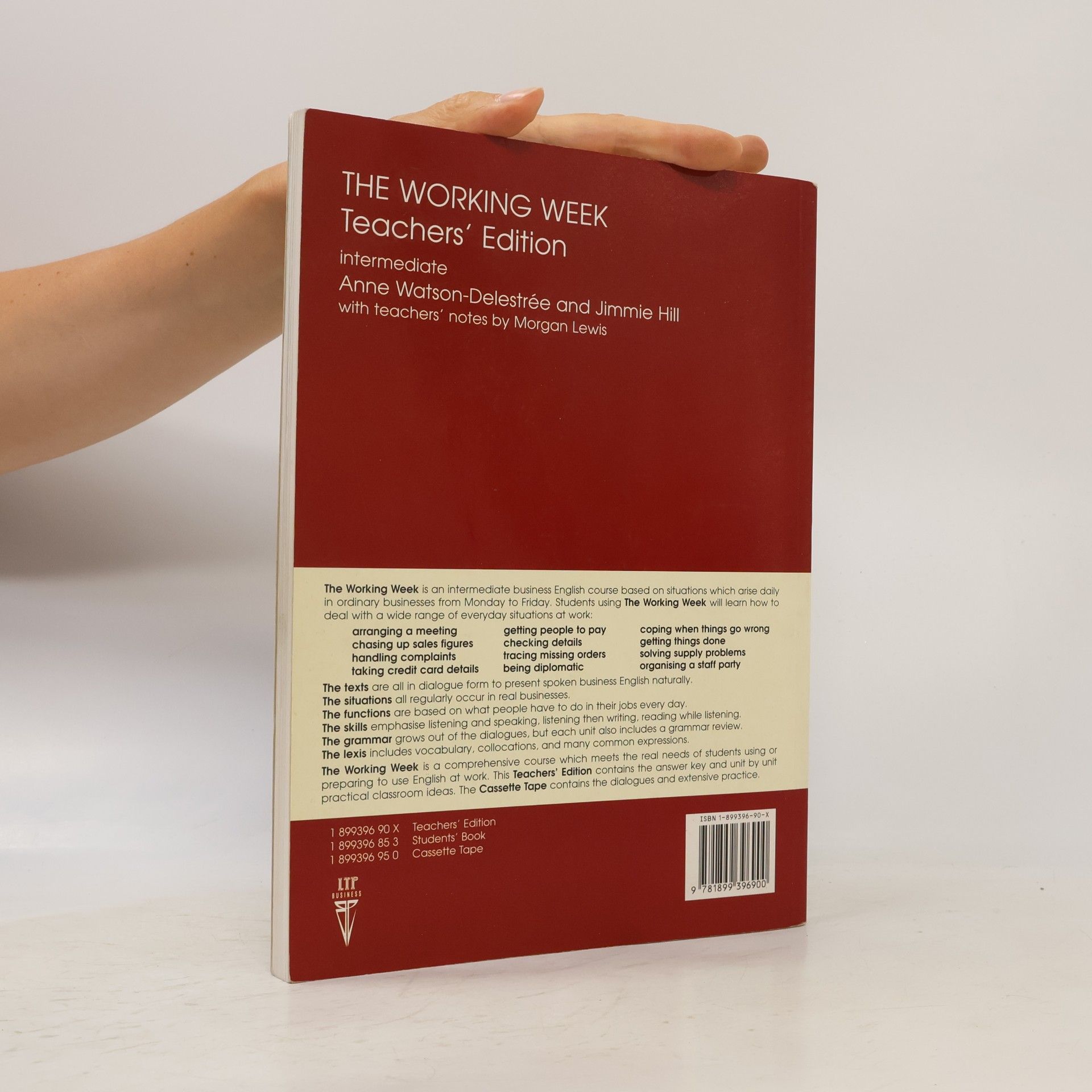 Anne Watson Delestrée The Working Week - Teacher's Edition