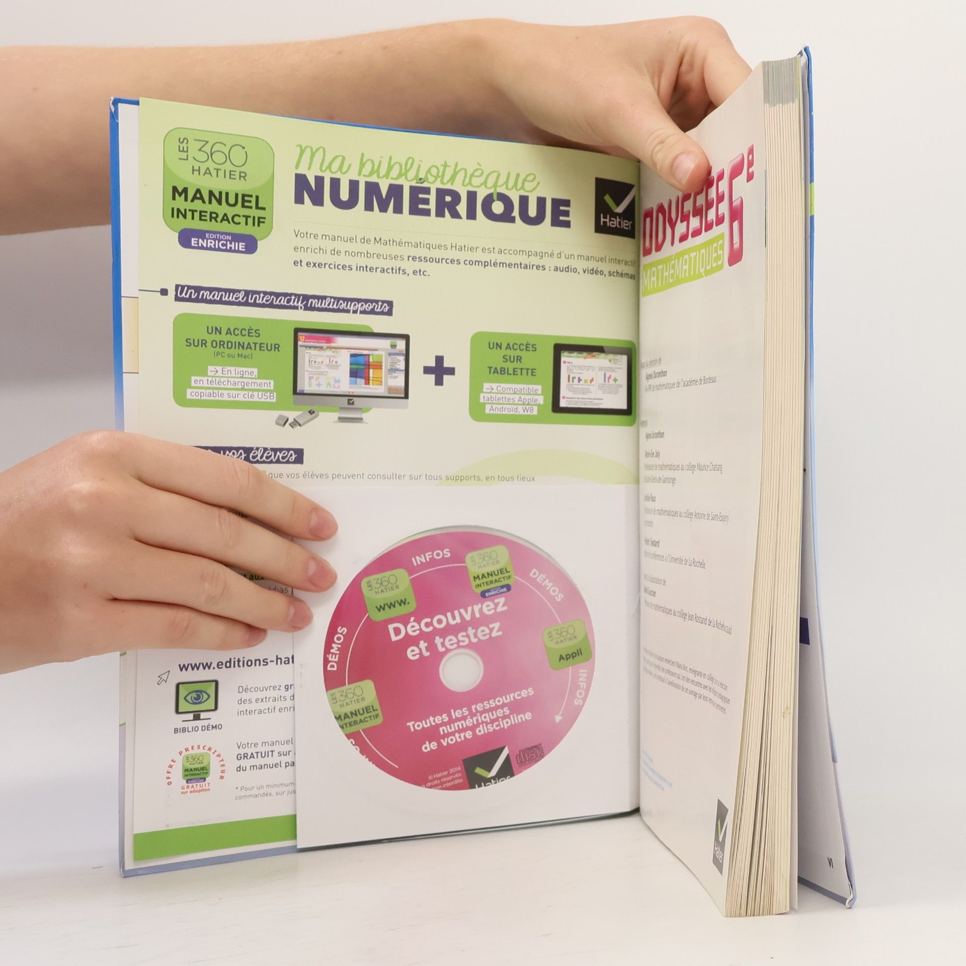 Odyssée Mathématiques 6e ed. 2014 - Manuel de l'élève version specimen