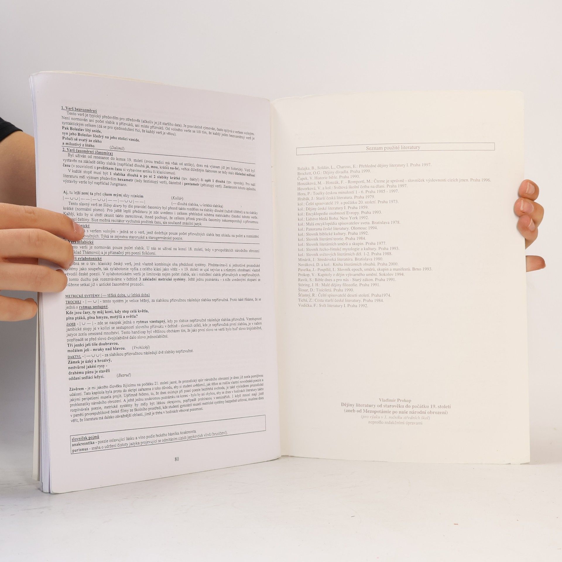 Vladimír Prokop Dějiny literatury od starověku do počátku 19. století