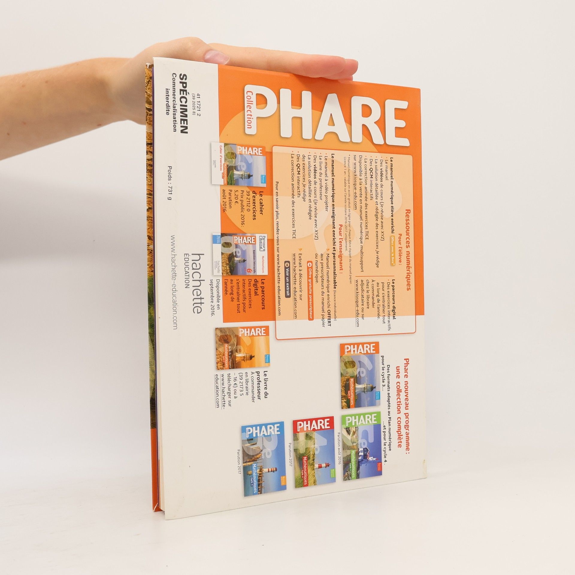 Collectif d'auteurs Phare Mathématiques 3
