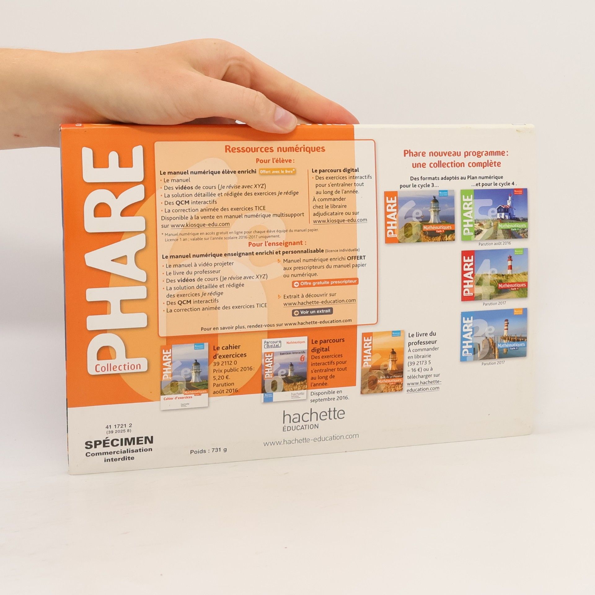 Collectif d'auteurs Phare Mathématiques 3