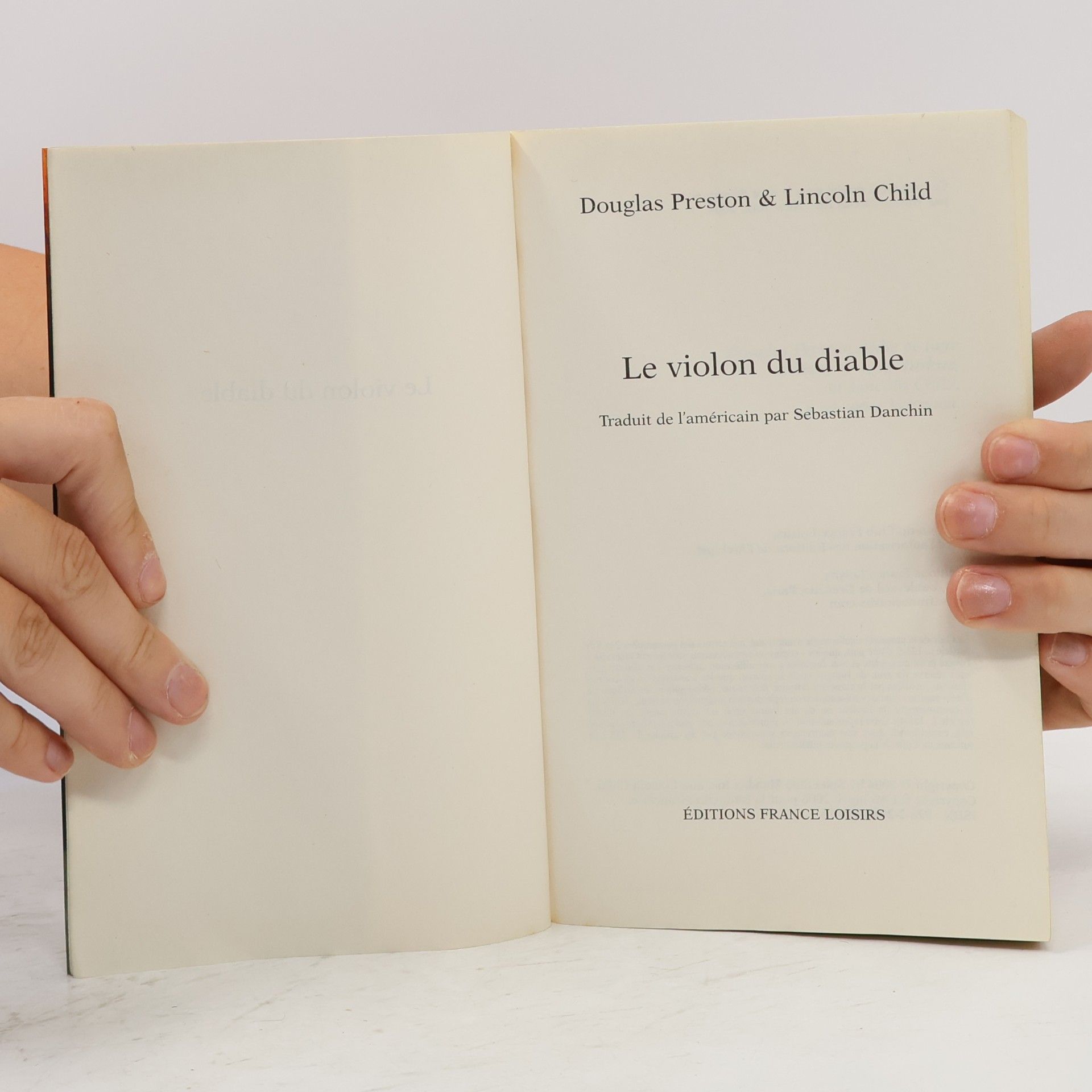 Douglas Preston Le violon du diable