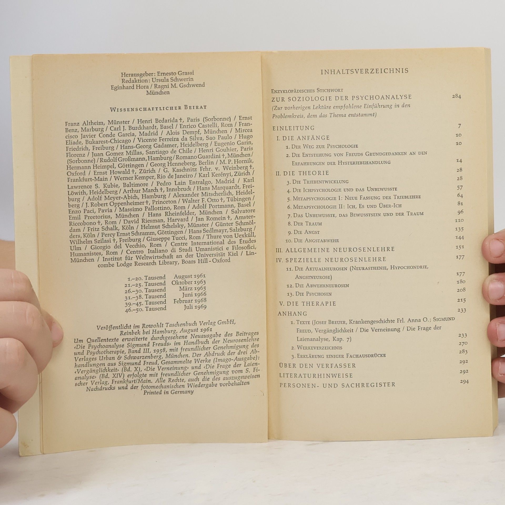 Gustav Bally Einführung in die Psychoanalyse Sigmund Freuds