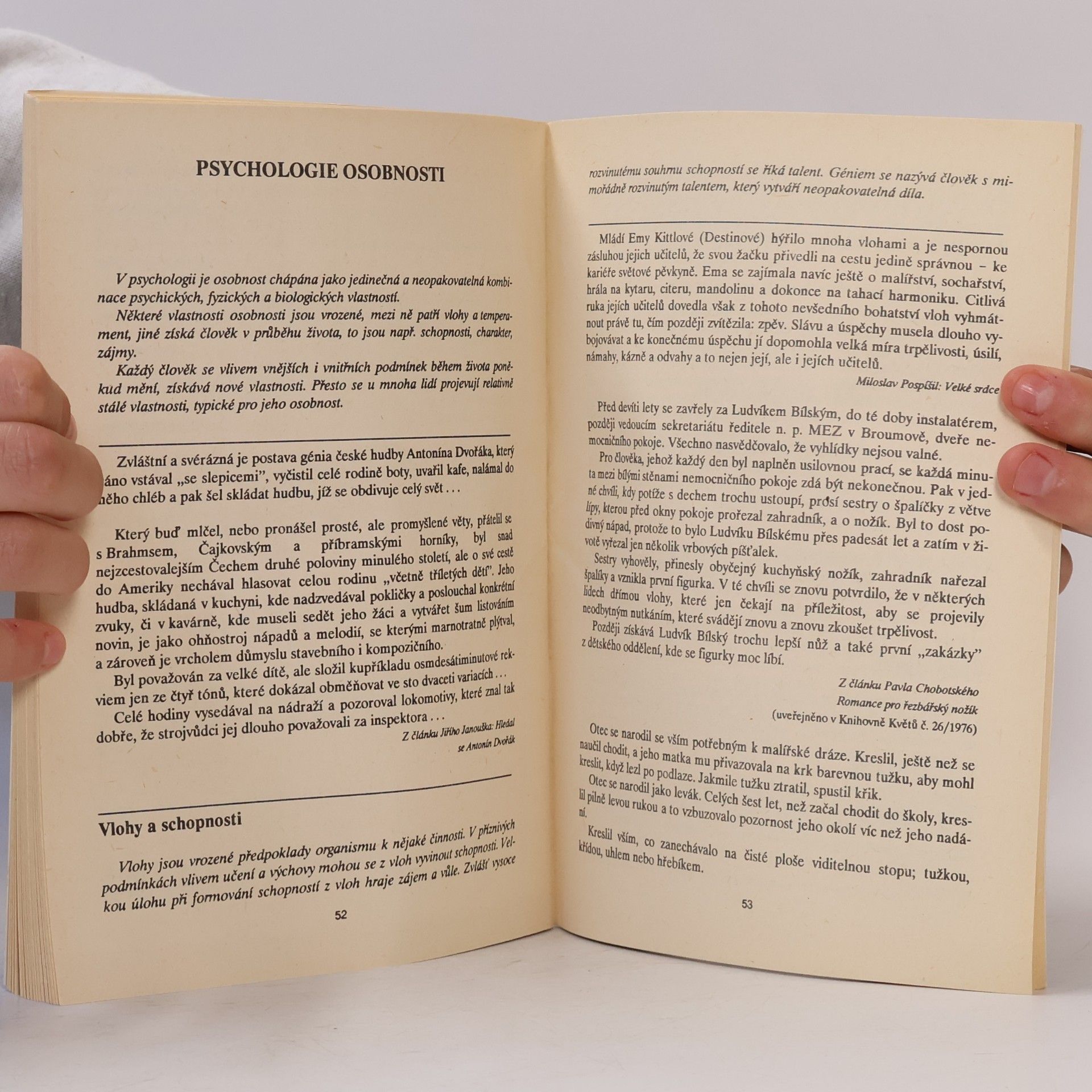 Marie Rozsypalová Ukázky z literárních děl k doplnění výuky psychologie