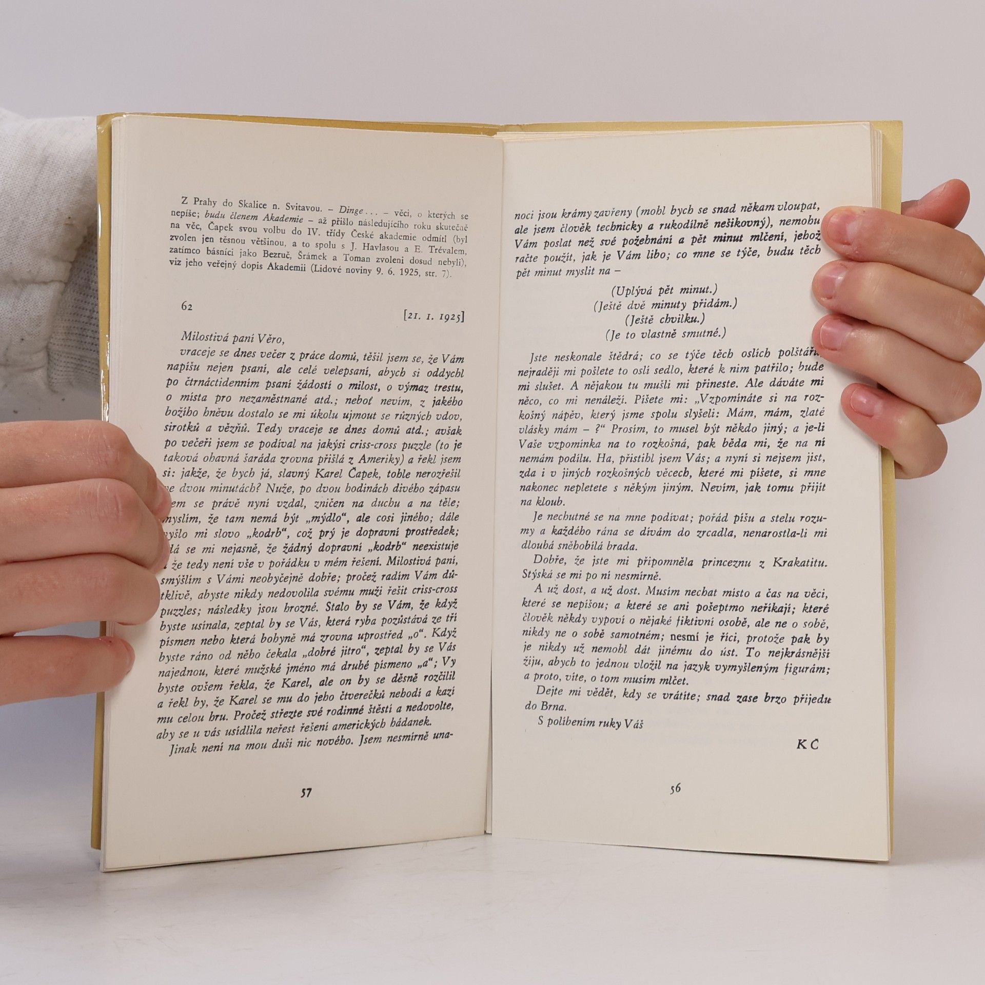 Karel Čapek Karel Čapek Věře Hrůzové. Dopisy ze zásuvky