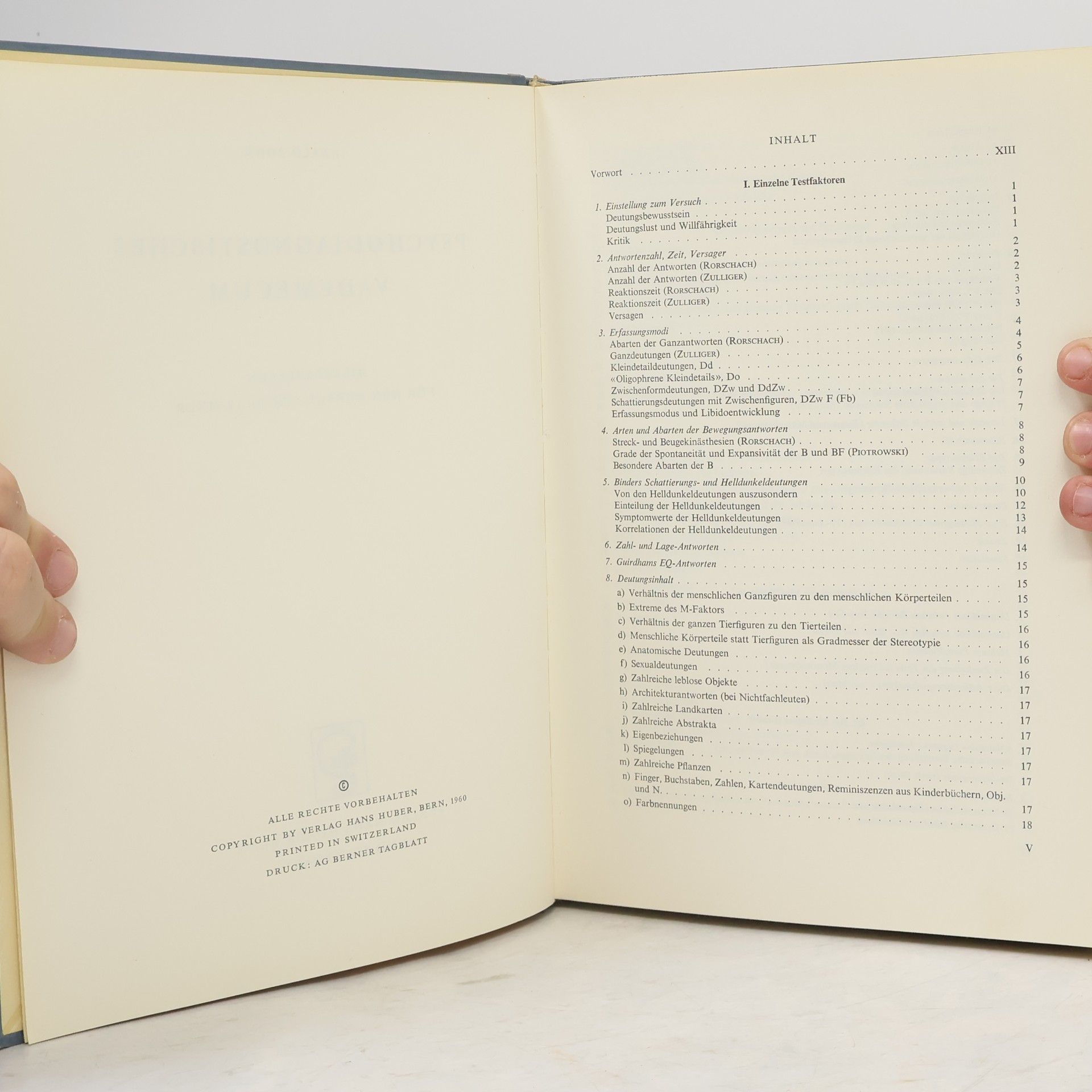 Ewald Bohm Psychodiagnostiches Vademecum