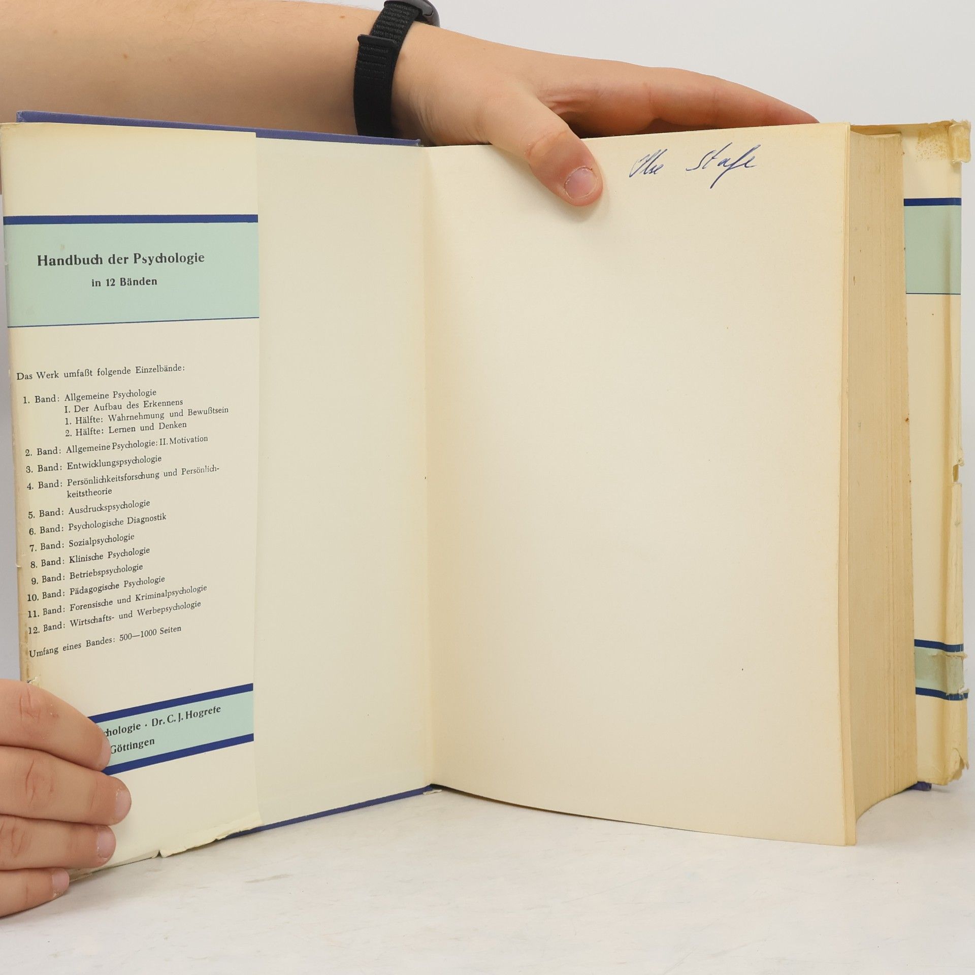 Robert Heiß Handbuch der Psychologie 6