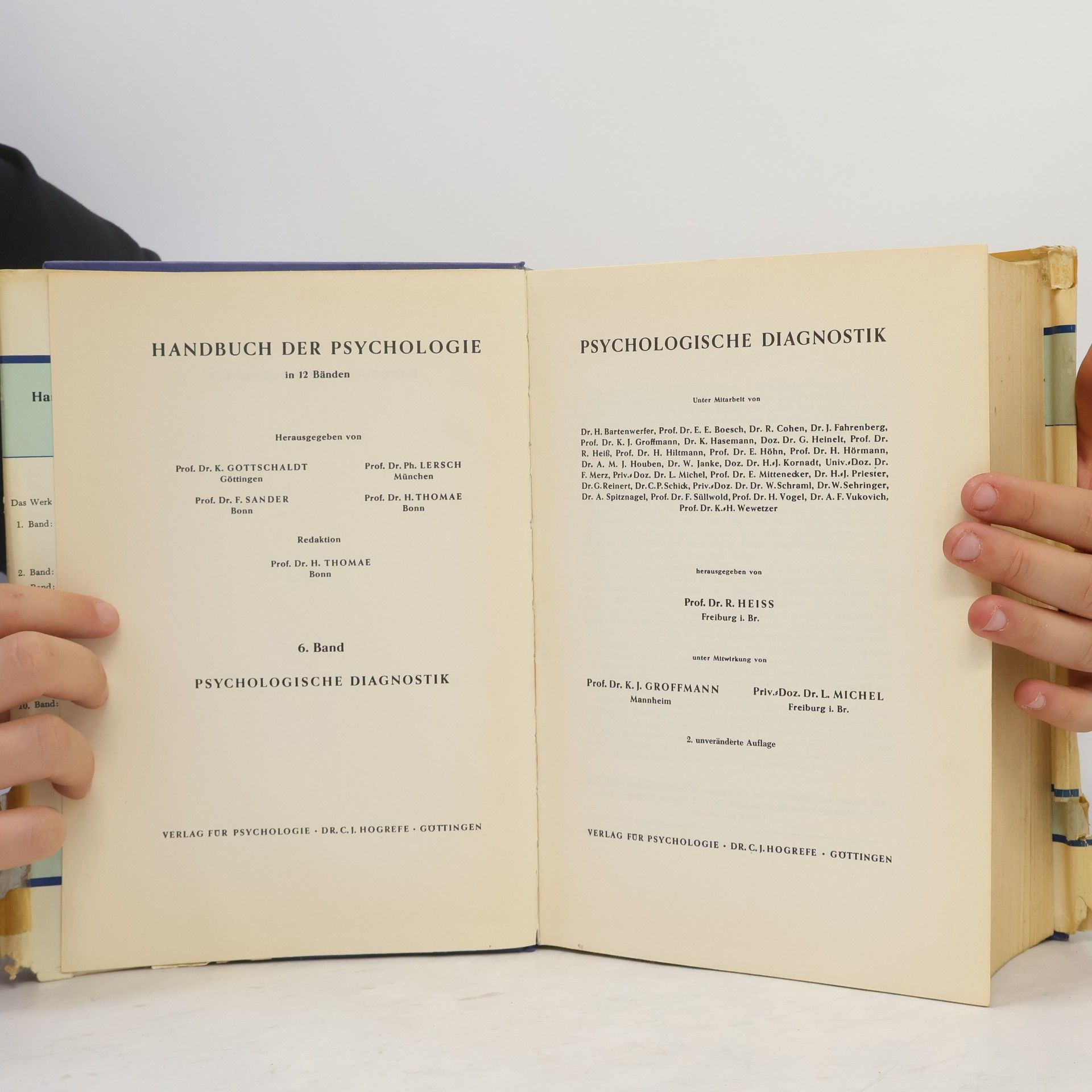 Robert Heiß Handbuch der Psychologie 6