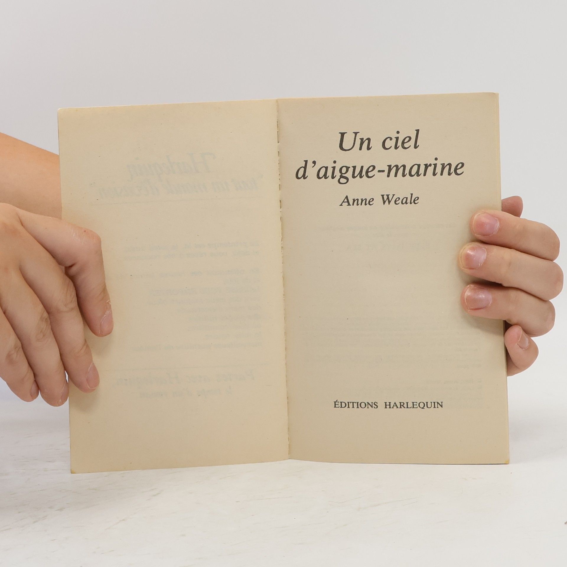 Anne Weale Collection Harlequin - 281: Un ciel d'aigue-marine
