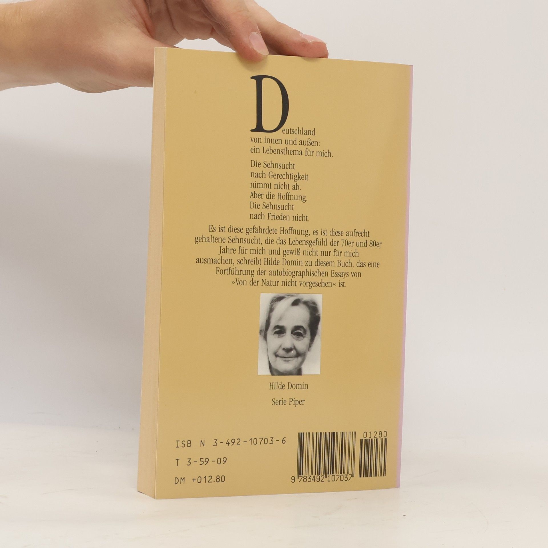 Hilde Domin Aber die Hoffnung