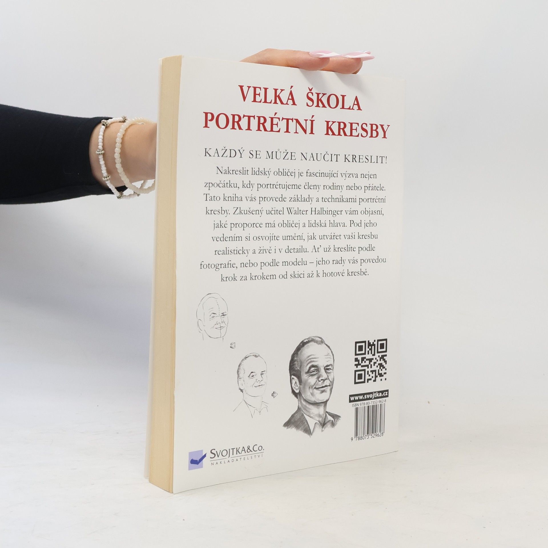 Walter Halbinger Velká škola portrétní kresby