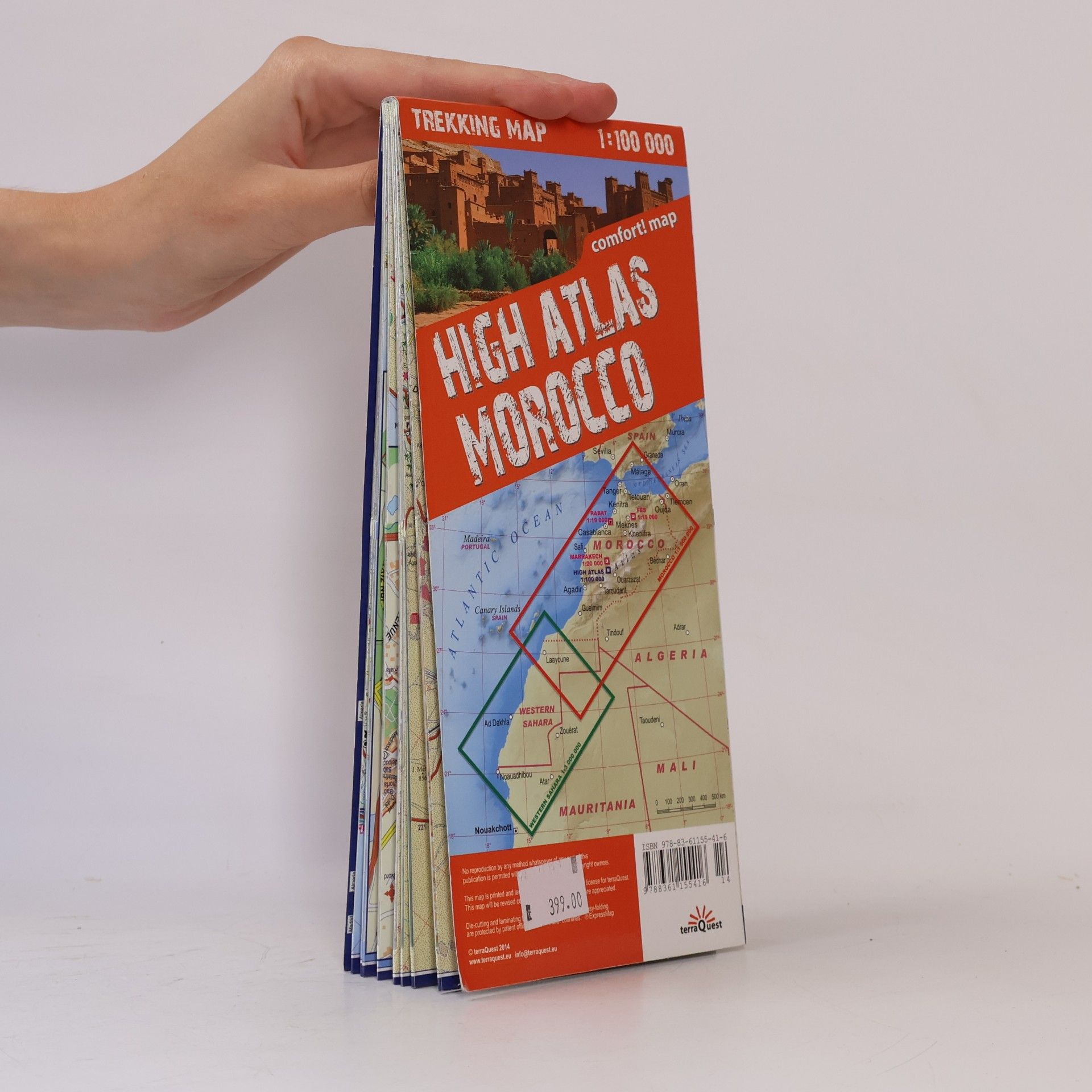 Collectif d'auteurs Comfort!map Trekking Map Jbel Toubkal, High Atlas Morocco