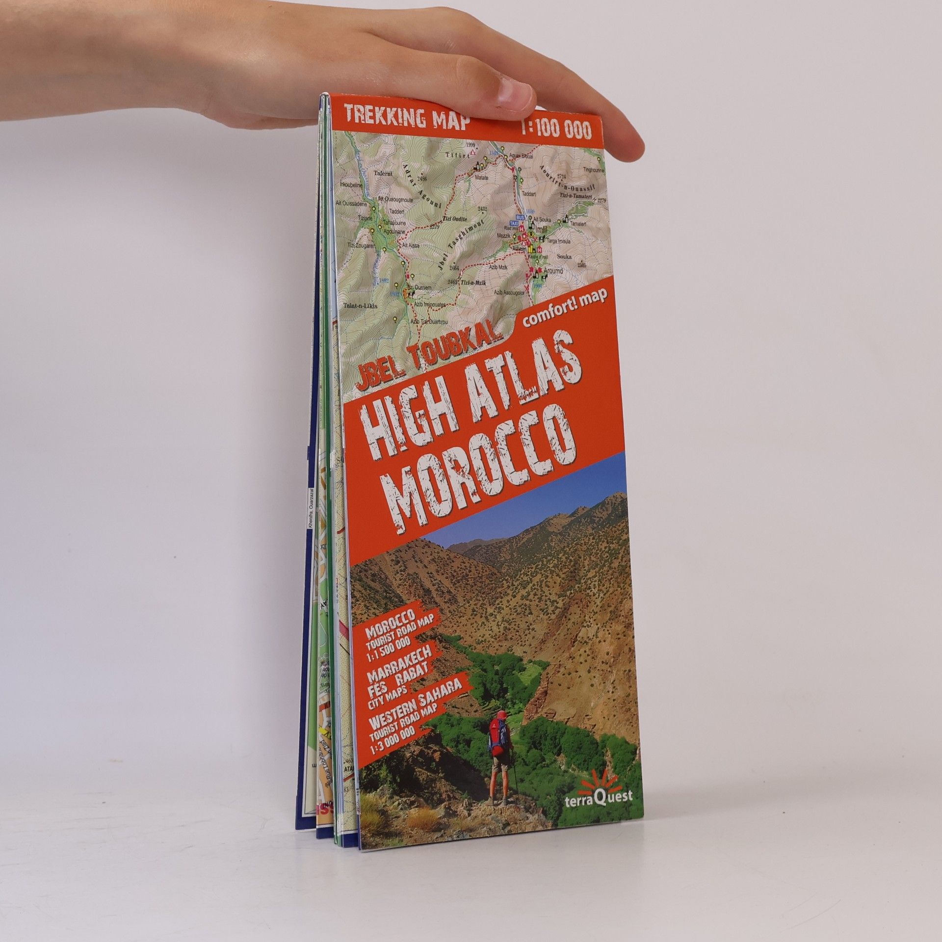 Comfort!map Trekking Map Jbel Toubkal, High Atlas Morocco