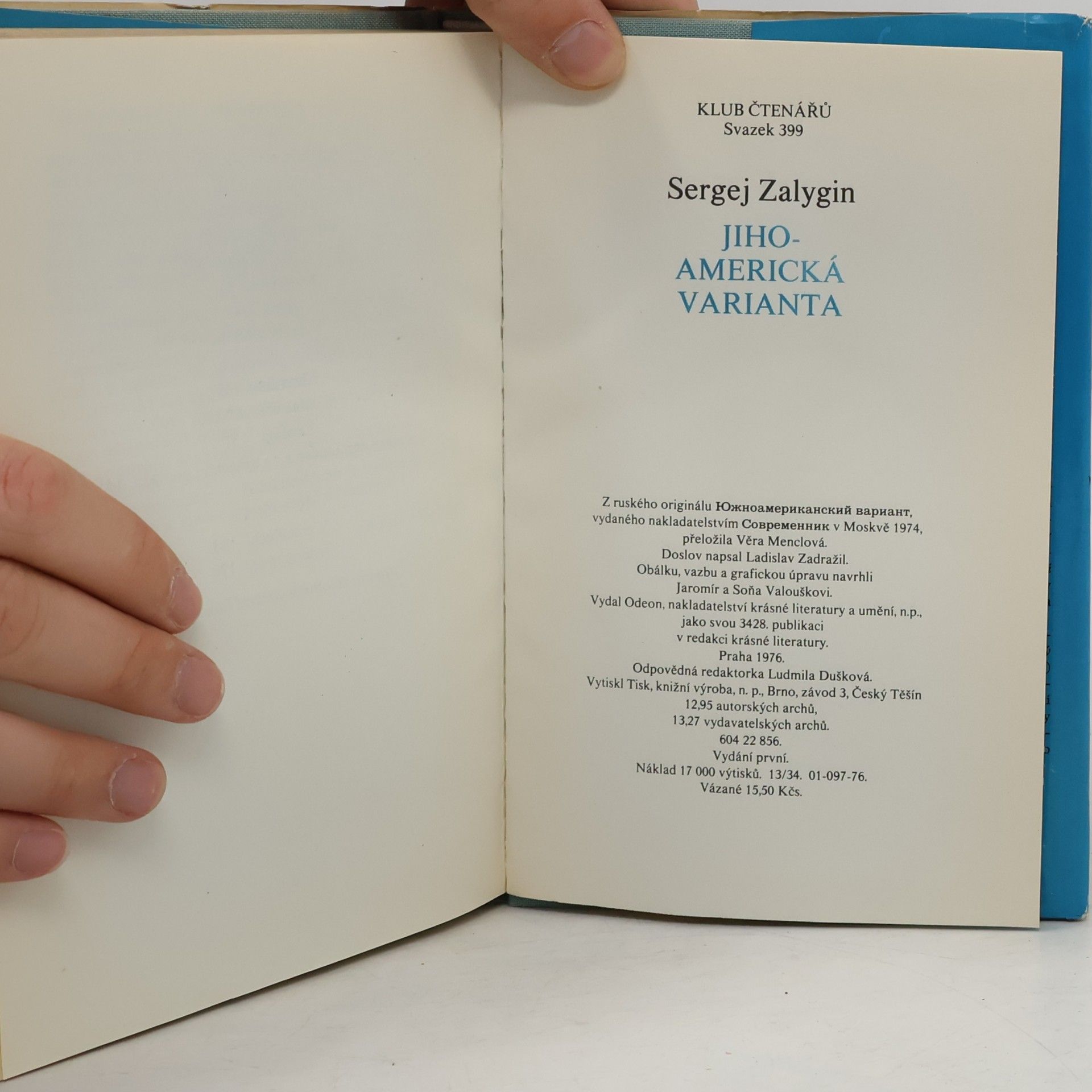 Sergej Pavlovič Zalygin Jihoamerická varianta