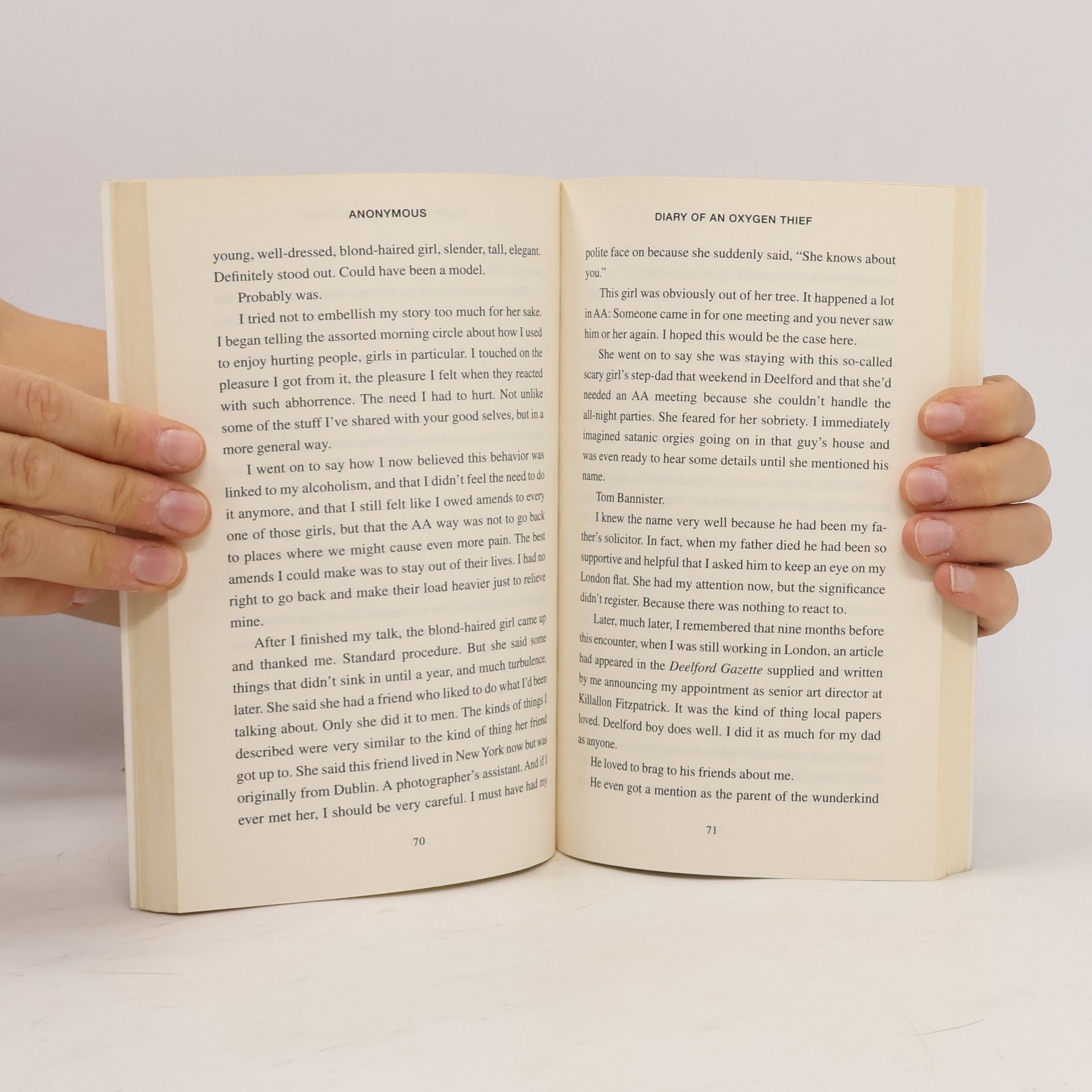 anonym Diary of an oxygen thief