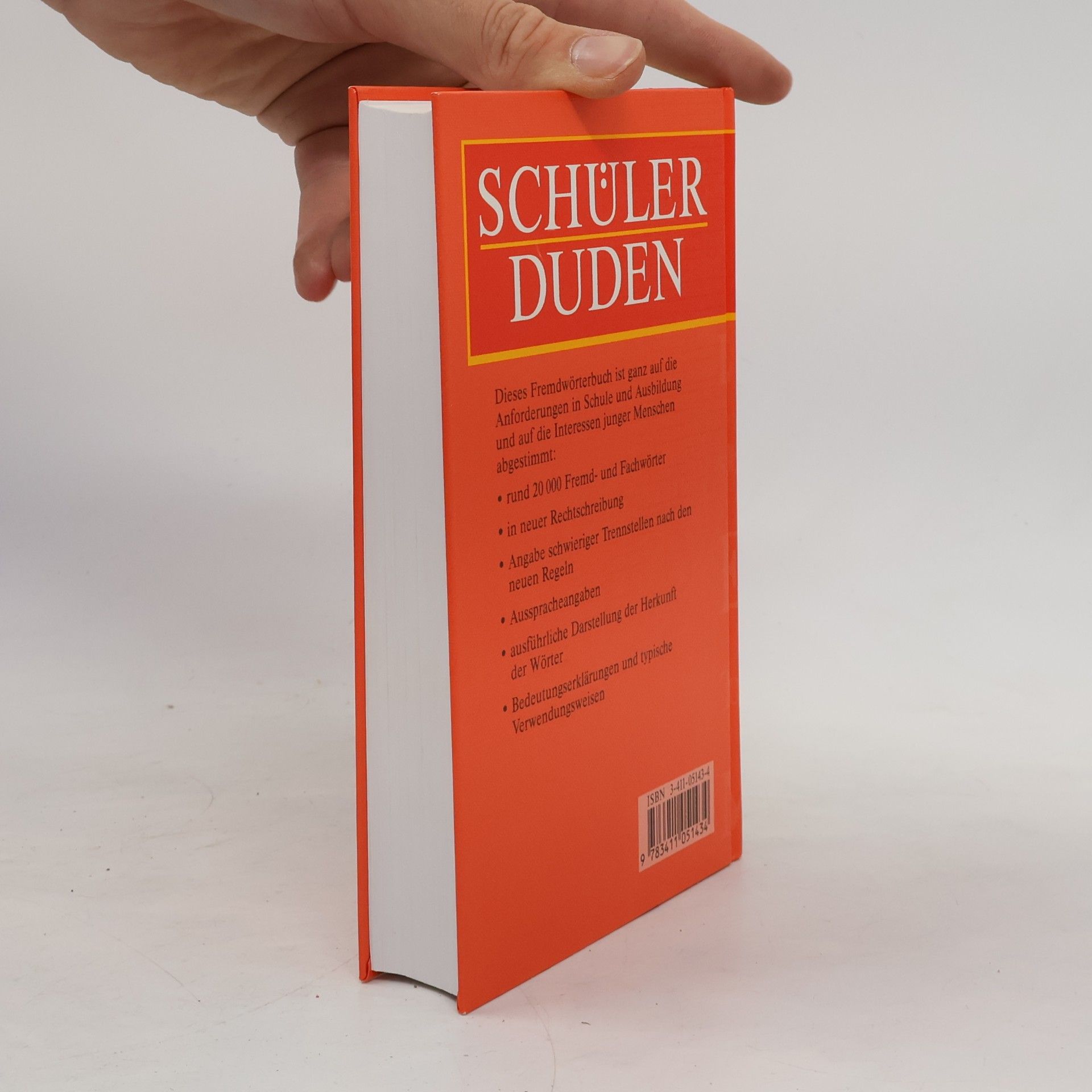 Günther Drosdowski Schülerduden, Fremdwörterbuch: Herkunft und Bedeutung der Fremdwörter
