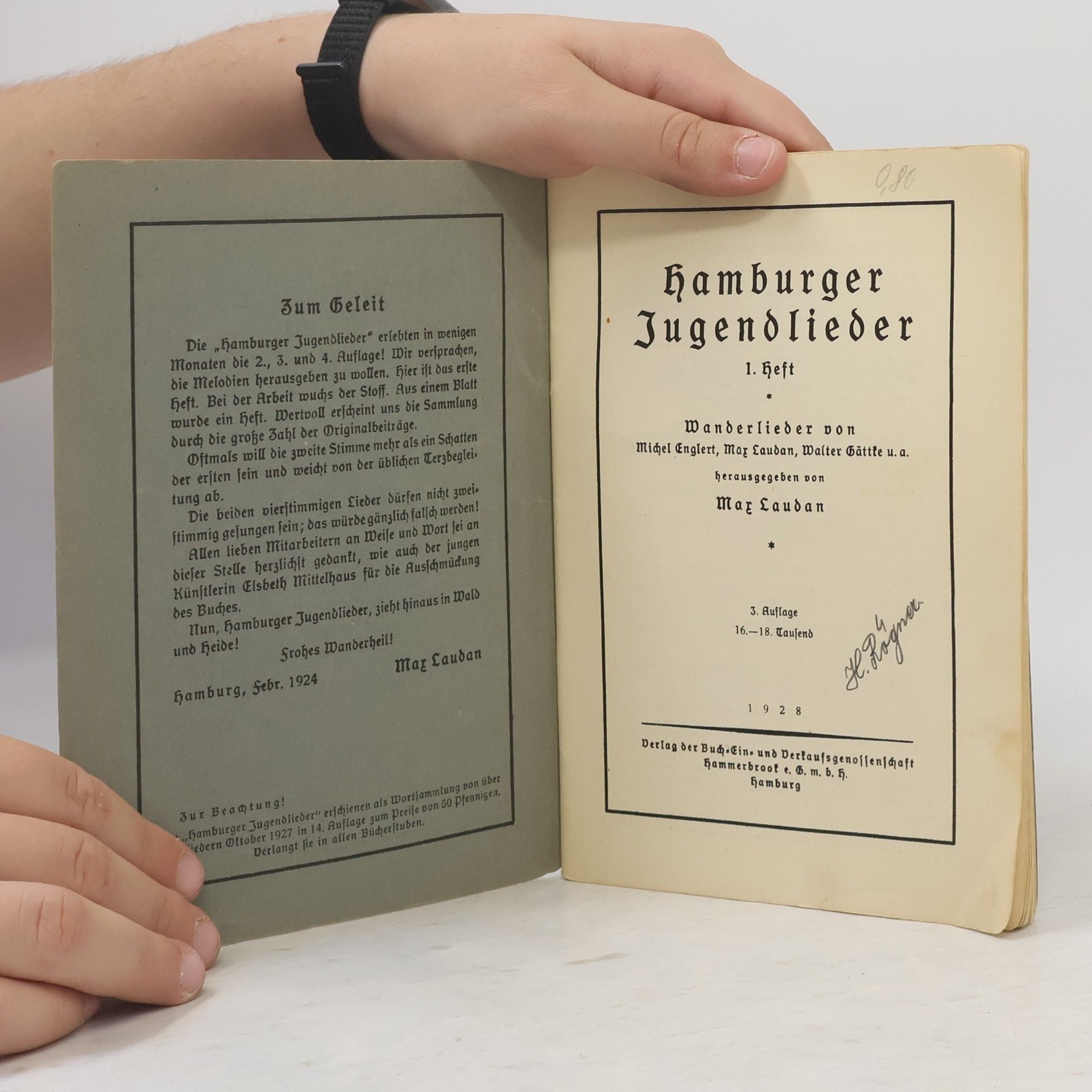 kolektiv Hamburger Jugendlieder – 1. Heft: Wanderlieder