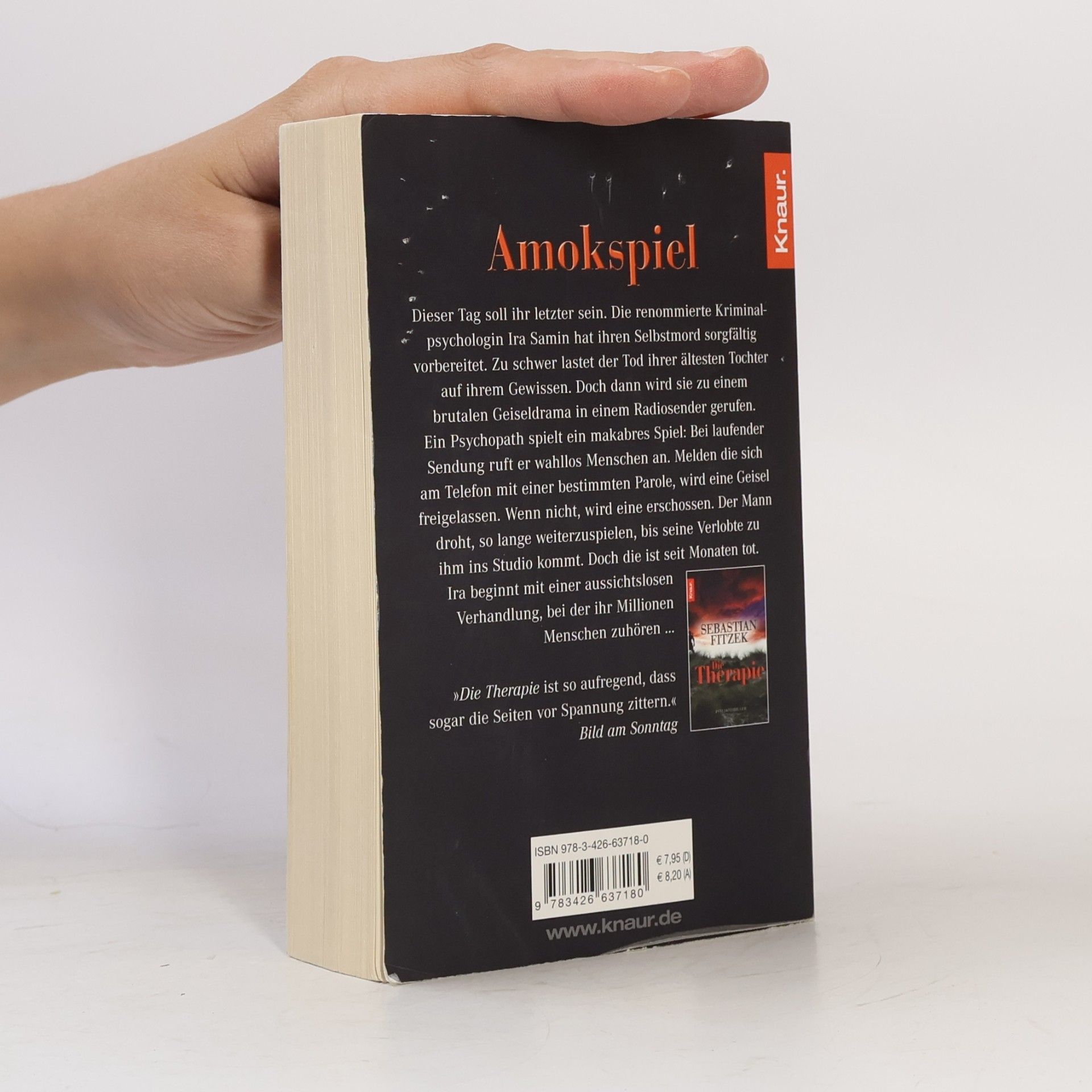 Sebastian Fitzek Amokspiel : Psychothriller