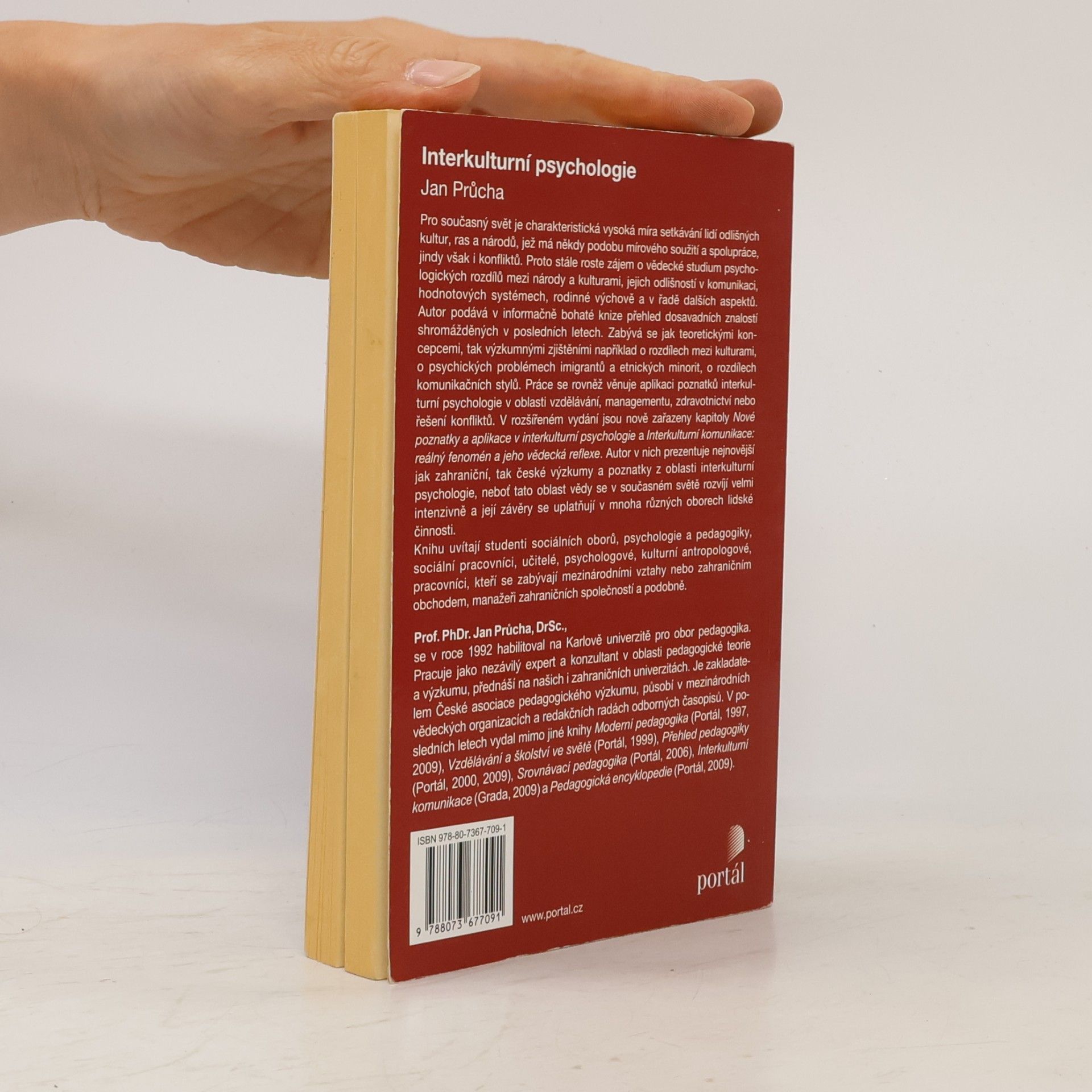 Jan Průcha Interkulturní psychologie. Sociopsychologické zkoumání kultur, etnik, ras a národů