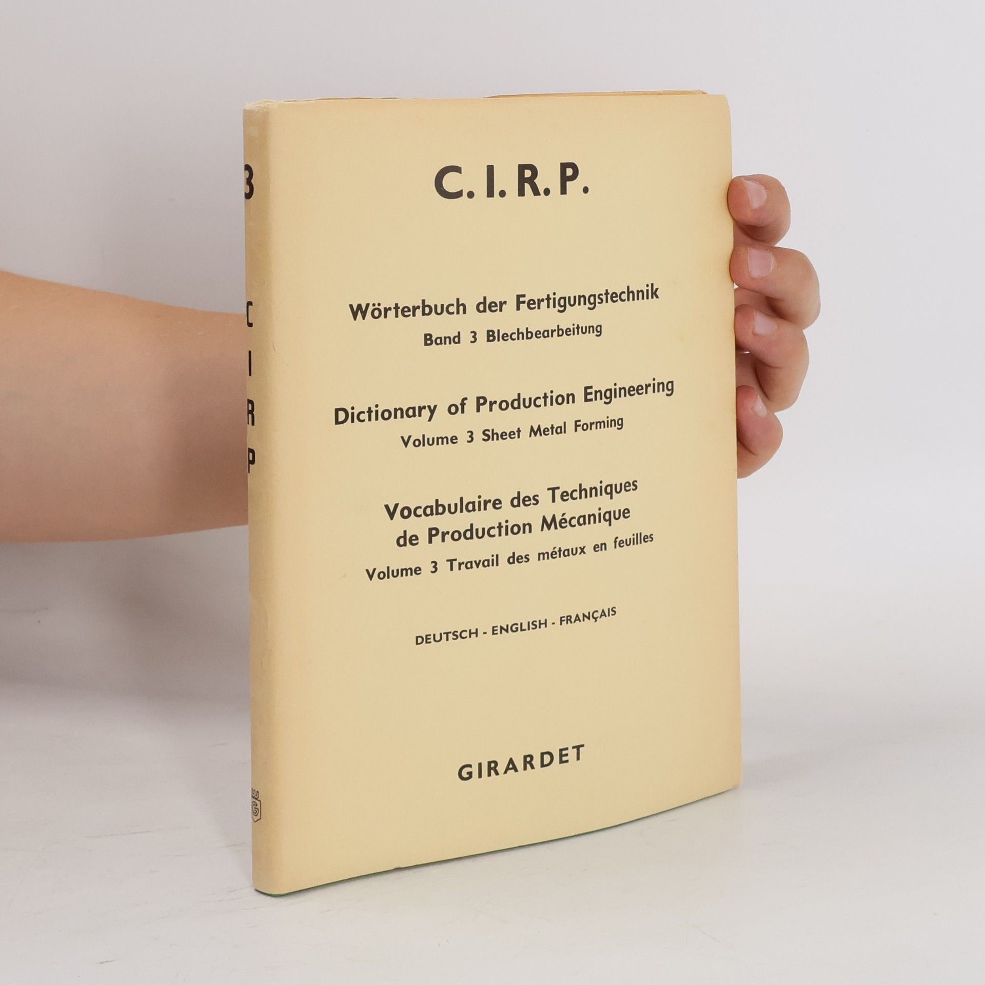 Various authors Wörterbuch der Fertigungstechnik – Band 3: Blechbearbeitung