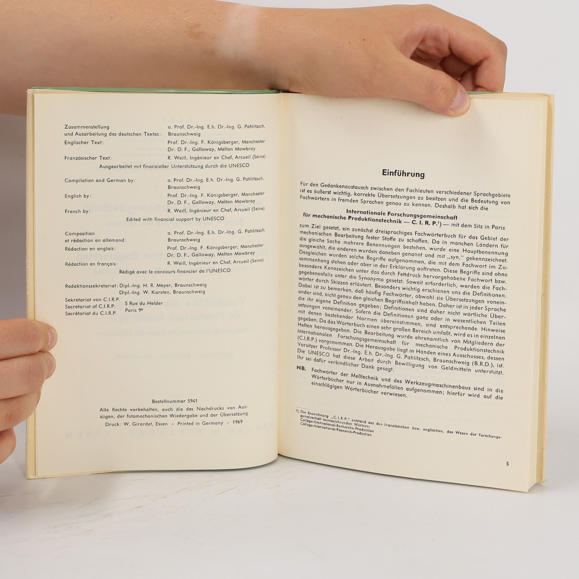 Autorenkollektiv C.I.R.P. Wörterbuch der Fertigungstechnik Band 4 Grundbegriffe des Spanens