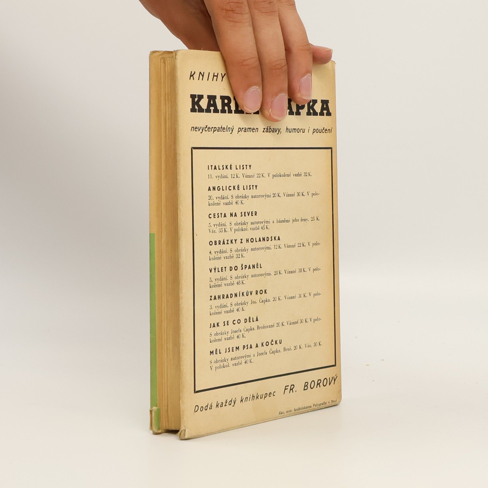 Karel Čapek Spisy bratří Čapků. Měl jsem psa a kočku