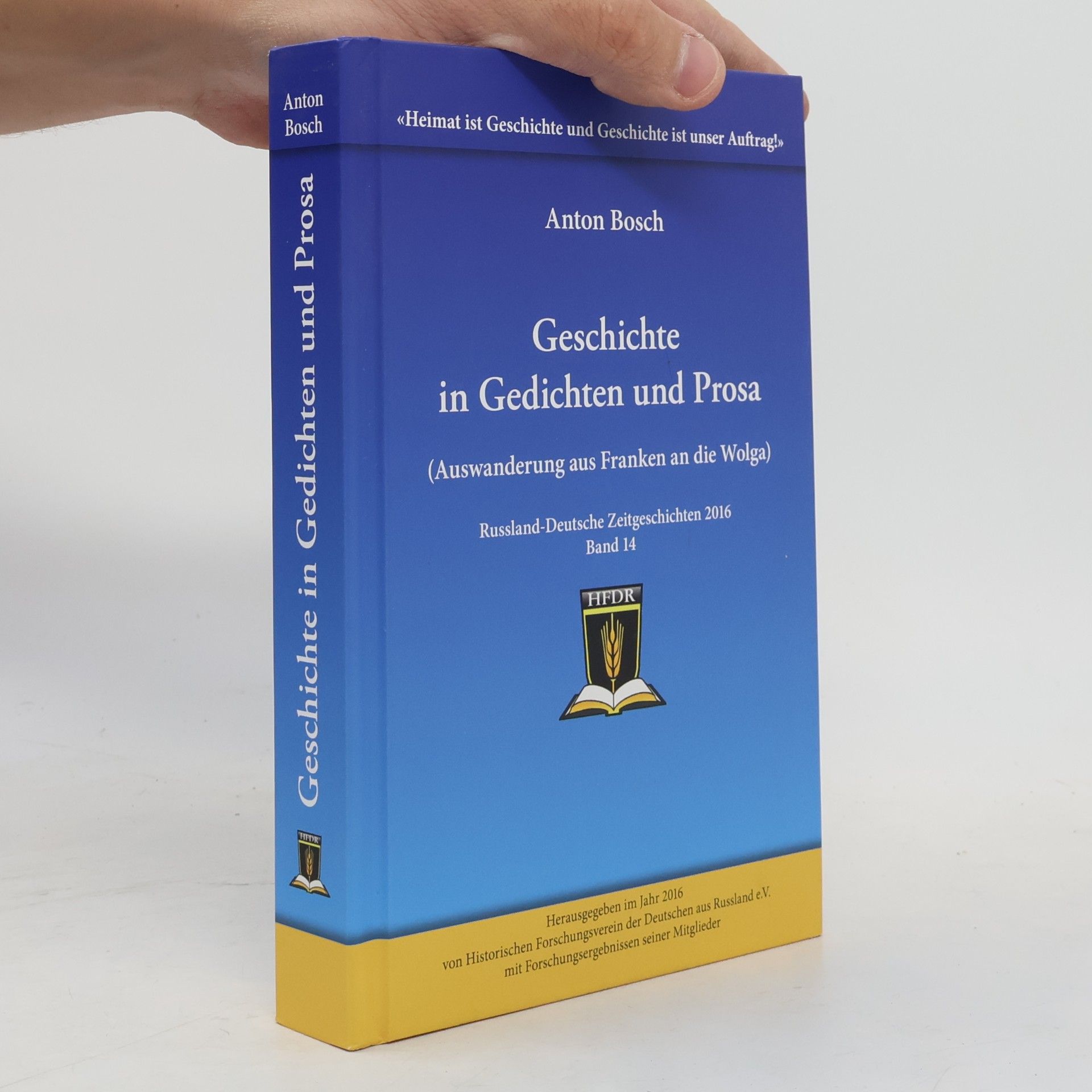 Anton Bosch Geschichte in Gedichten und Prosa