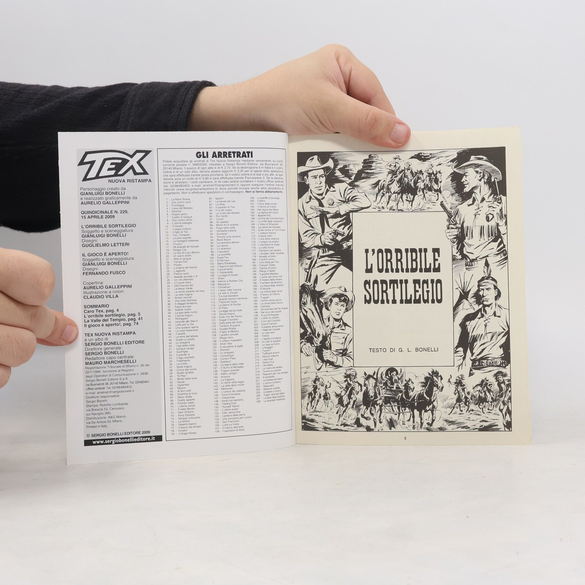 Collectif d'auteurs Tex 229. L'orribile sortilegio