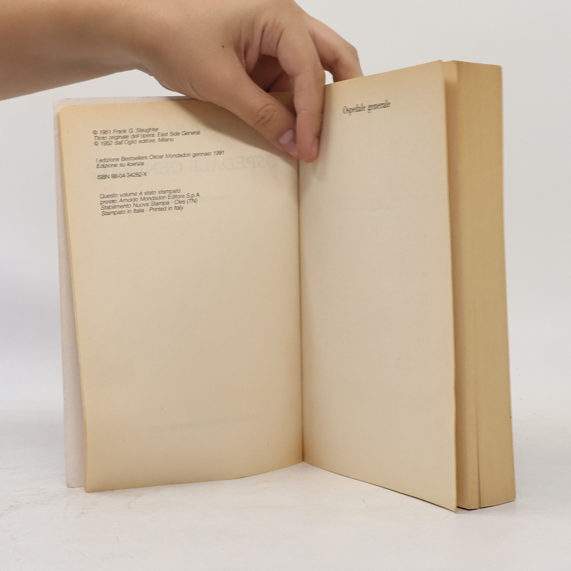 Frank G. Slaughter Oscar bestsellers - 191: Ospedale generale
