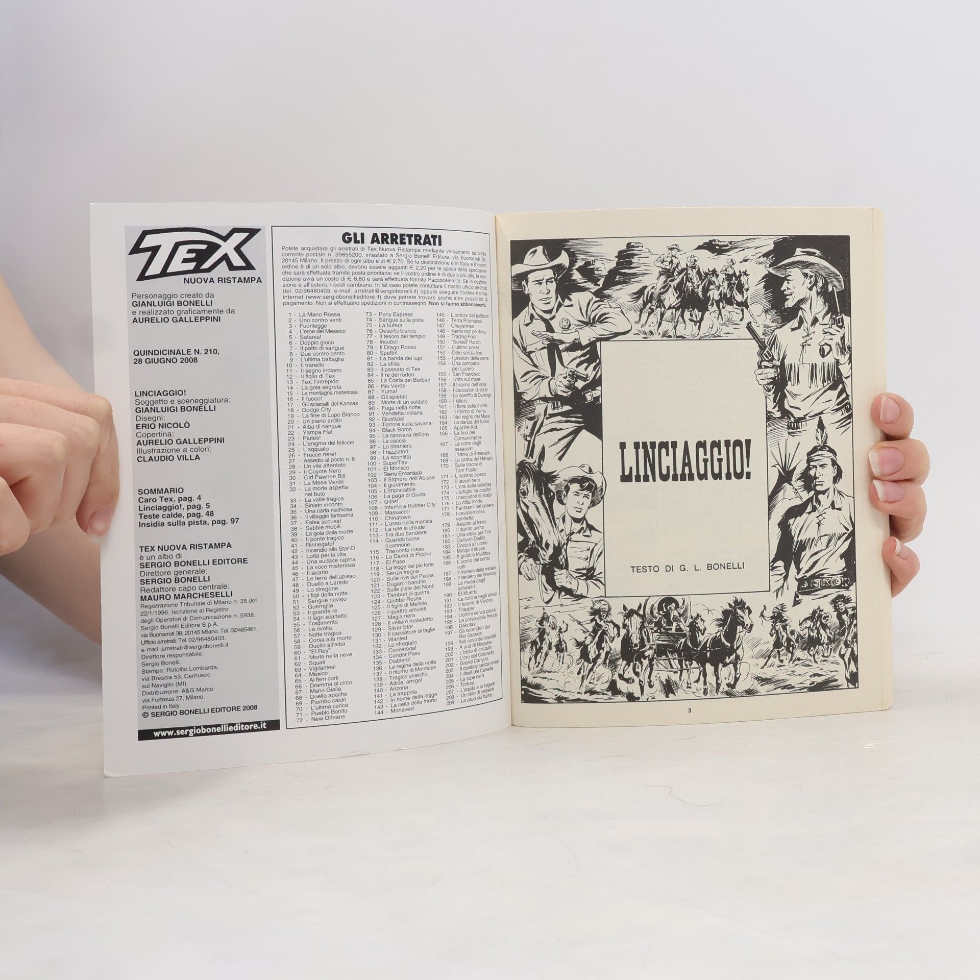 Collectif d'auteurs Tex 210. Linciaggio!