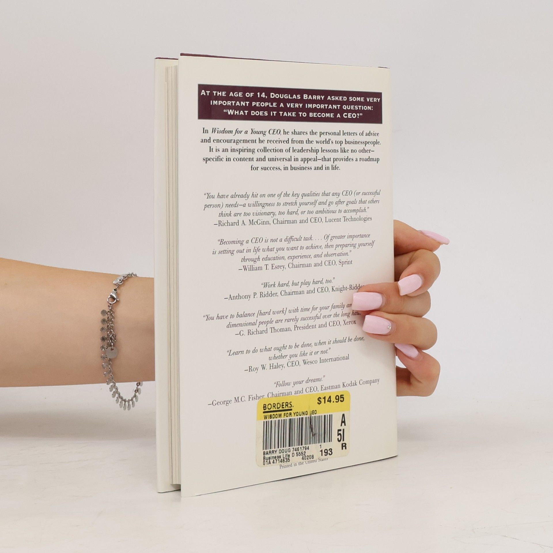 Douglas K. Barry Wisdom for a Young CEO