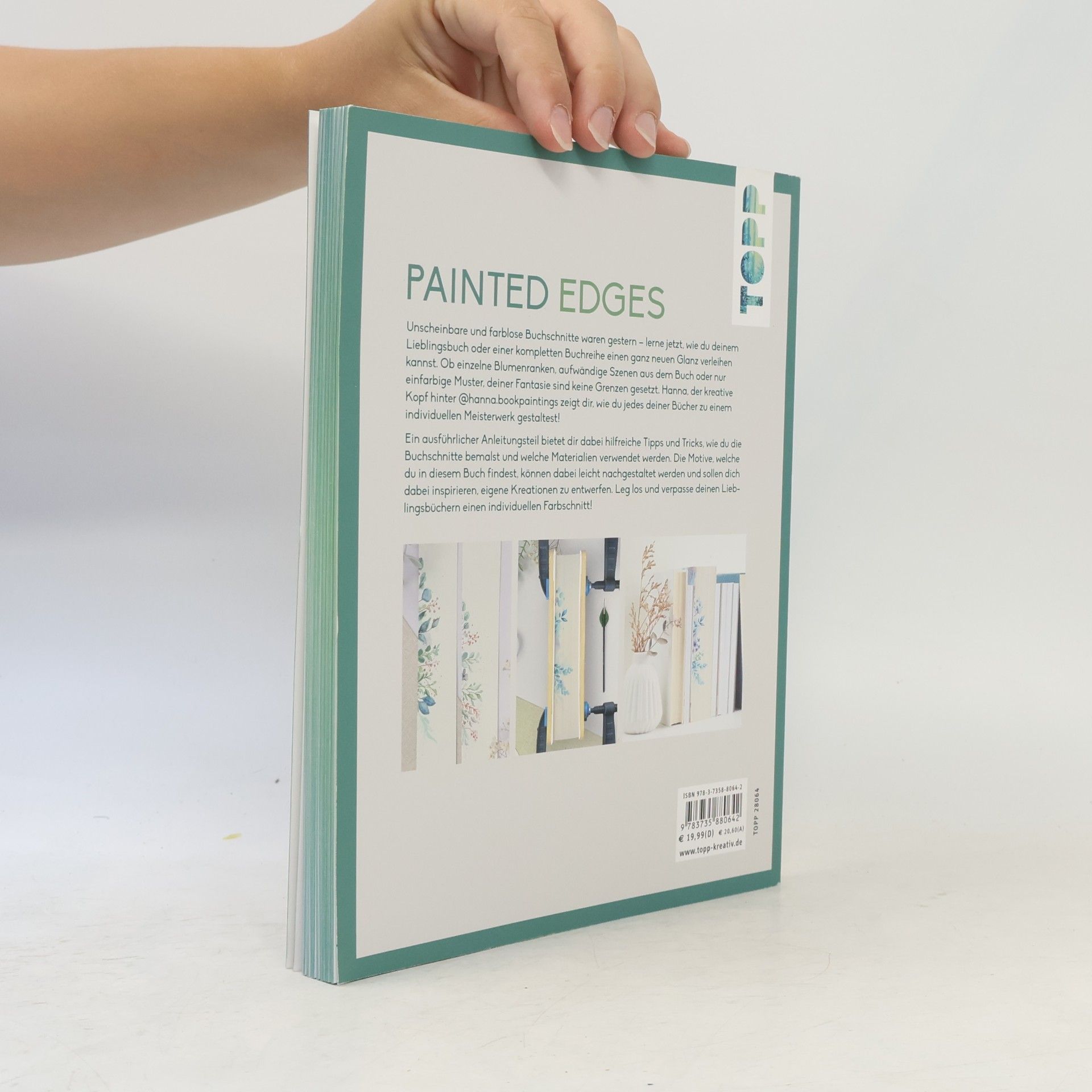 Hana Kiel Painted Edges. Buchschnitt gestalten mit Watercolor