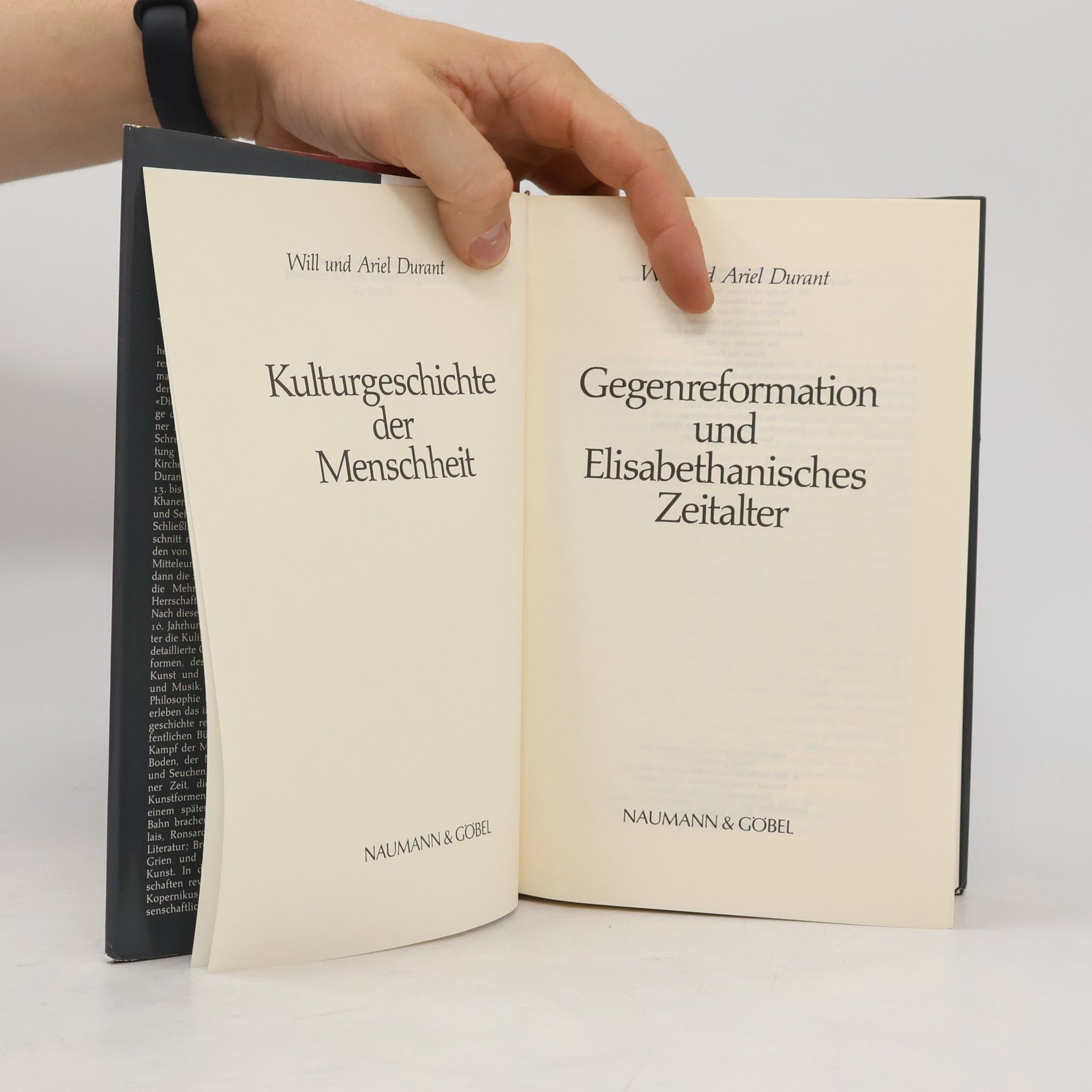 Will Durant Kulturgeschichte der Menschheit. Band 10., Gegenreformation und Elisabethanisches Zeitalter