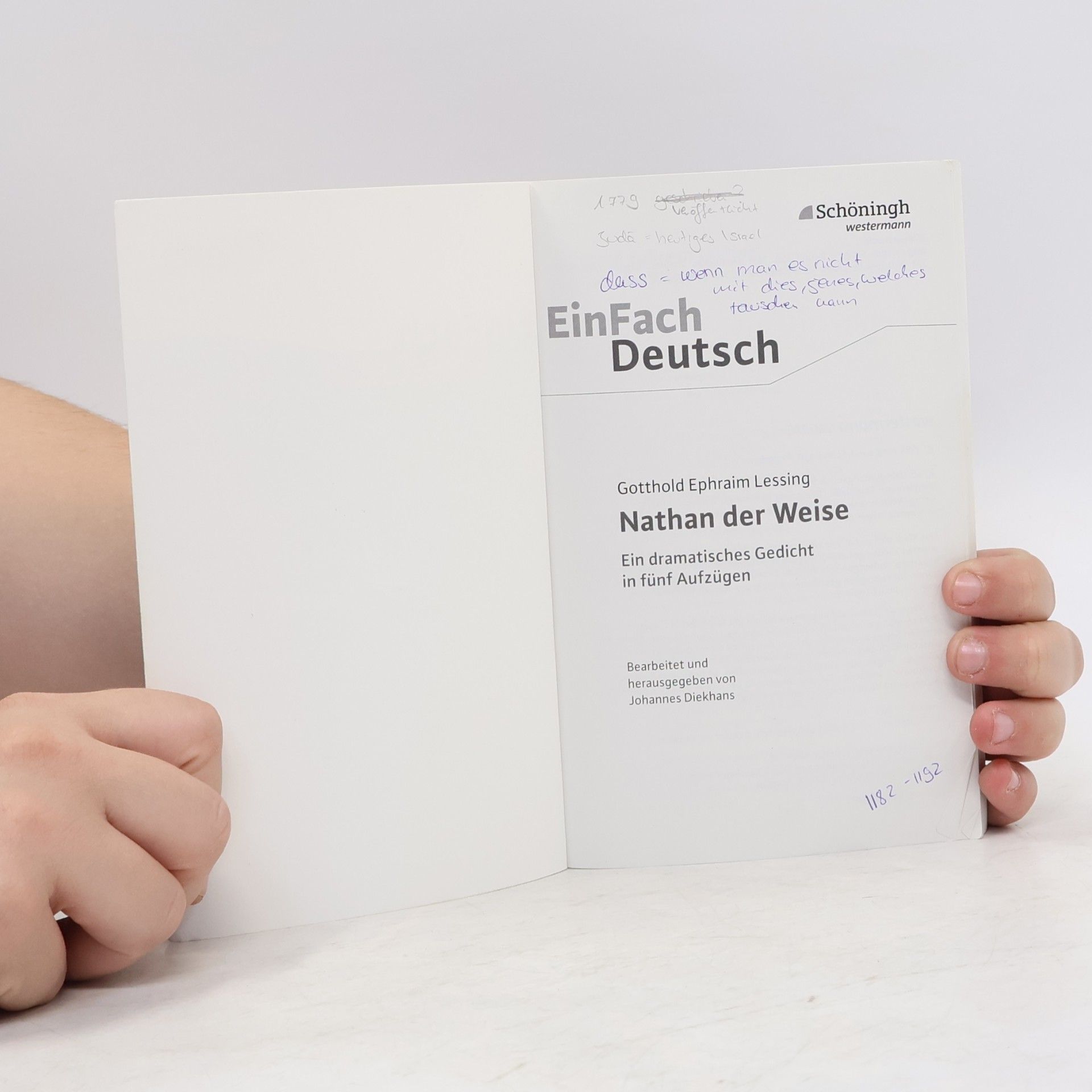 Gotthold Ephraim Lessing Nathan der Weise