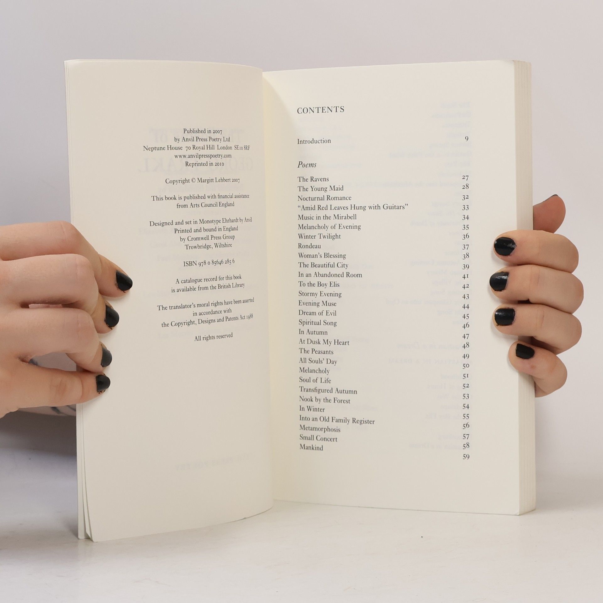 Georg Trakl The Poems of Georg Trakl