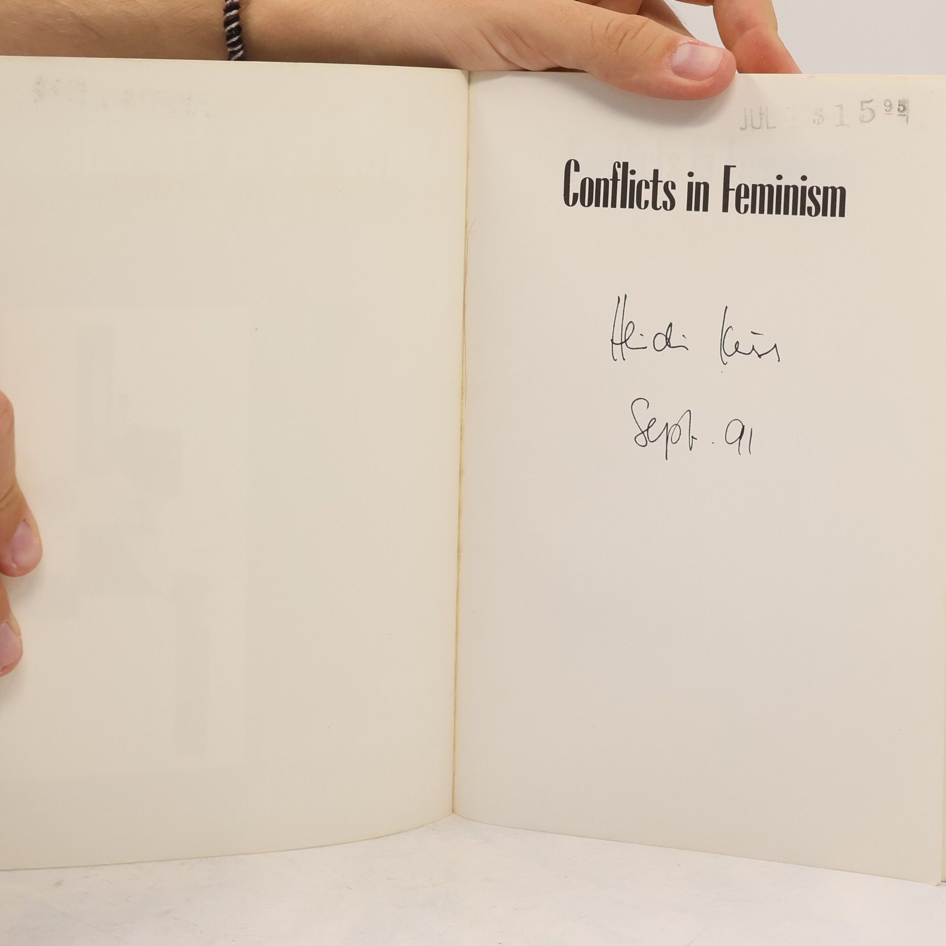Evelyn Fox Keller Conflicts in Feminism