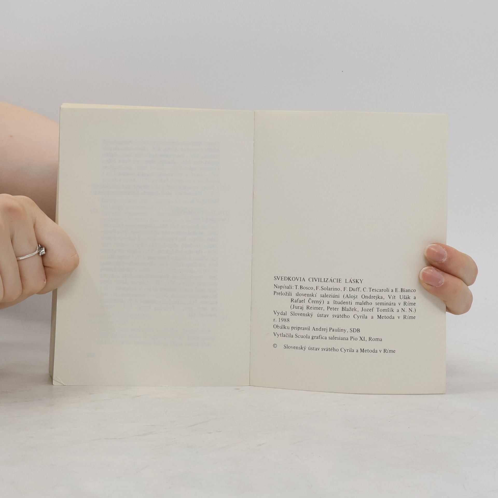 Collectif d'auteurs Svedkovia civilizácie lásky