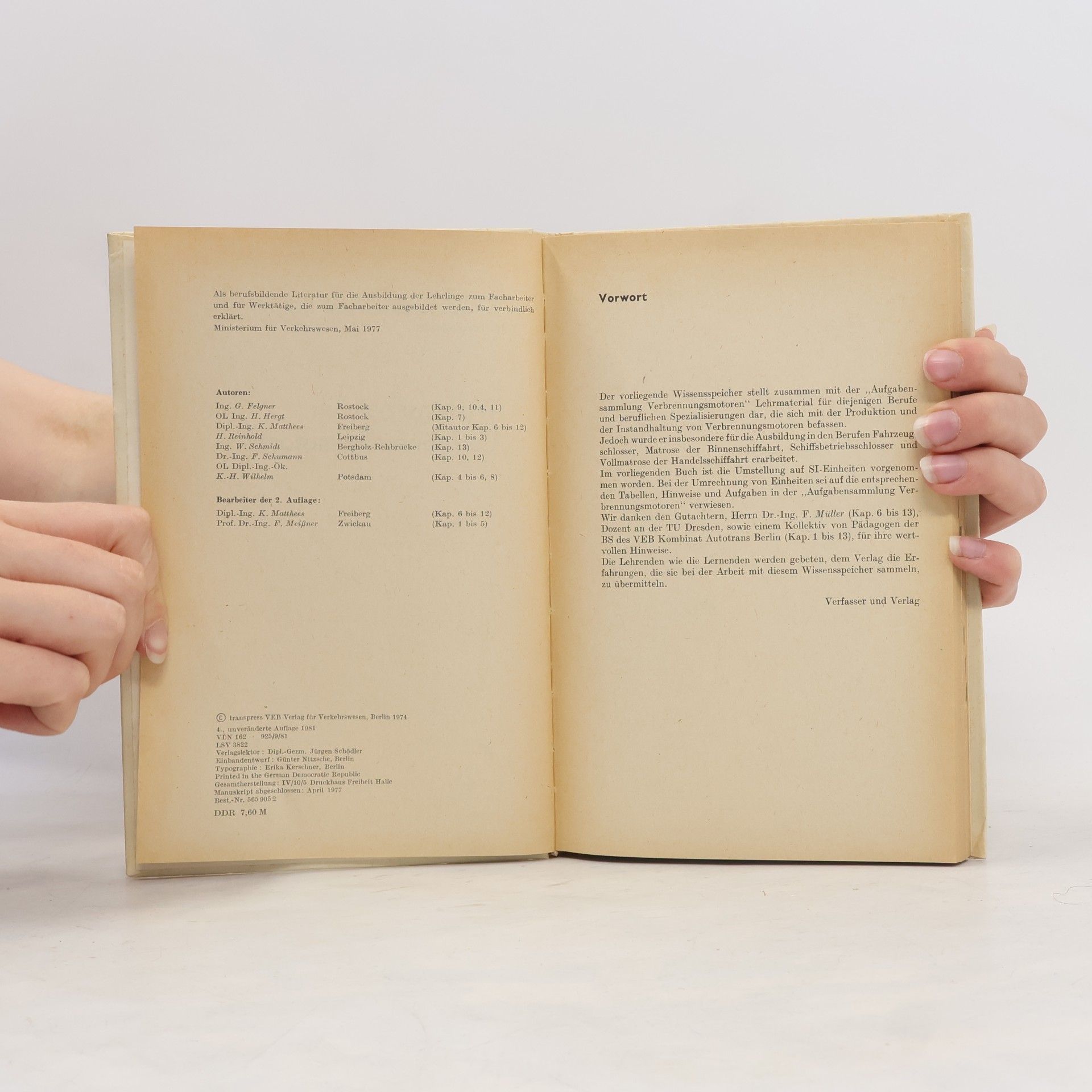 Various authors Wissensspeicher Verbrennungsmotoren