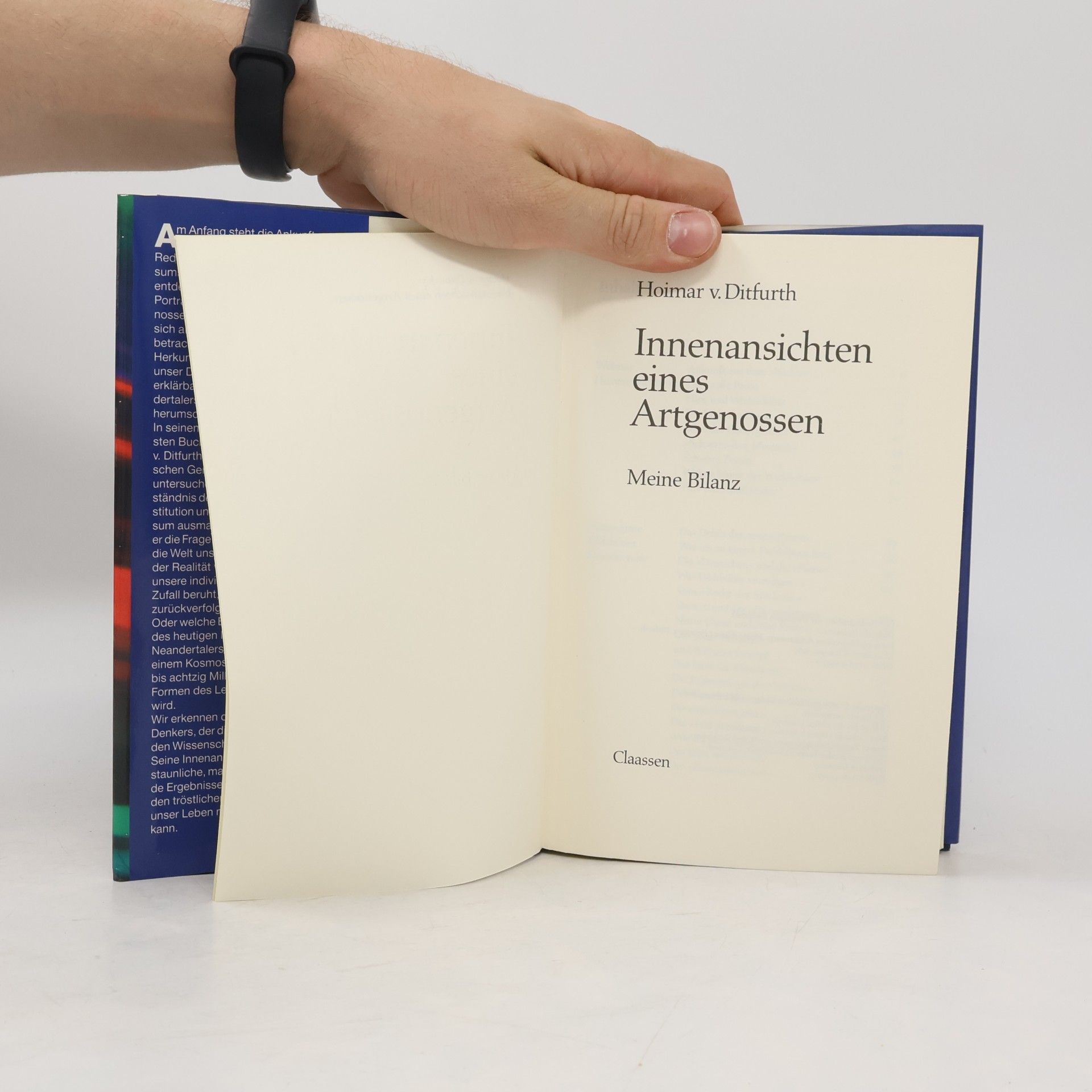 Hoimar von Ditfurth Innenansichten eines Artgenossen Meine Bilanz